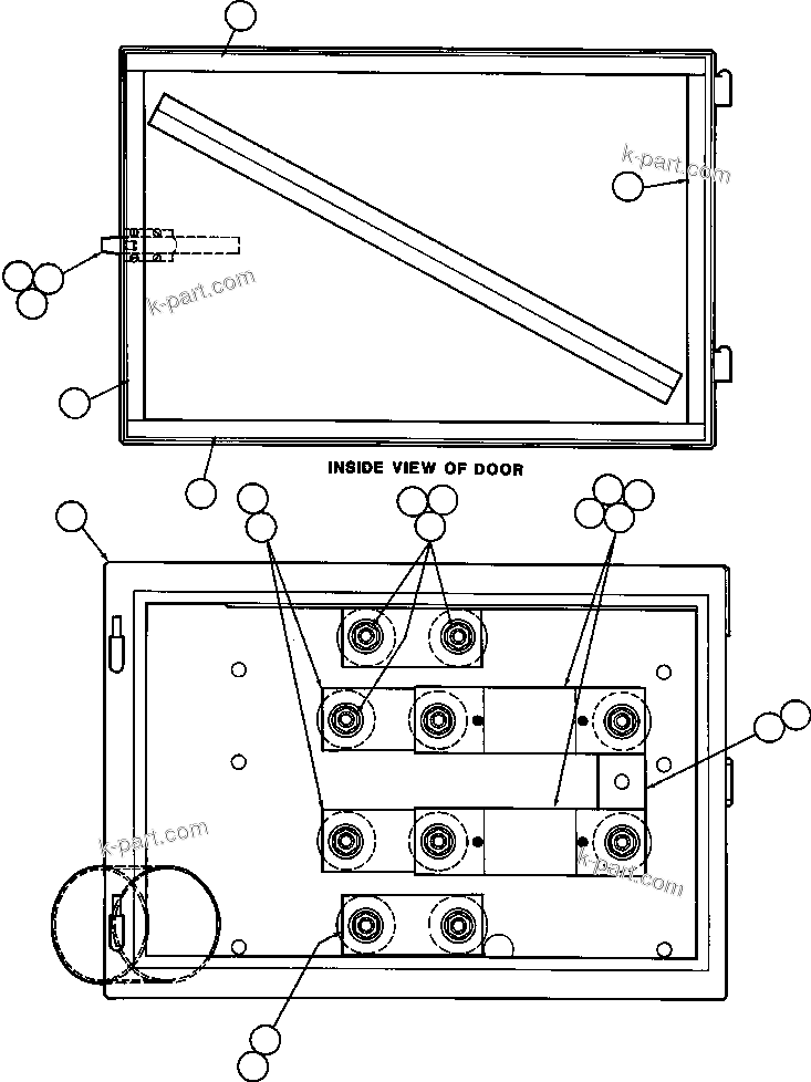 Komatsu parts book diagram for AFE42-J 630E S/N 32081-32084 MT. LEYSHON: LOAD TEST BOX ASSM (EB7216)