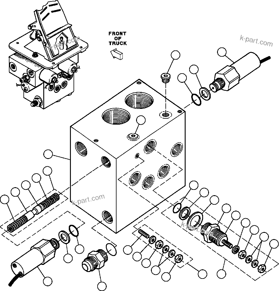 Komatsu parts book diagram for AFE42-J 630E S/N 32081-32084 MT. LEYSHON: DUAL CONTROLLER SUB-ASSM - 1 (VE1249)