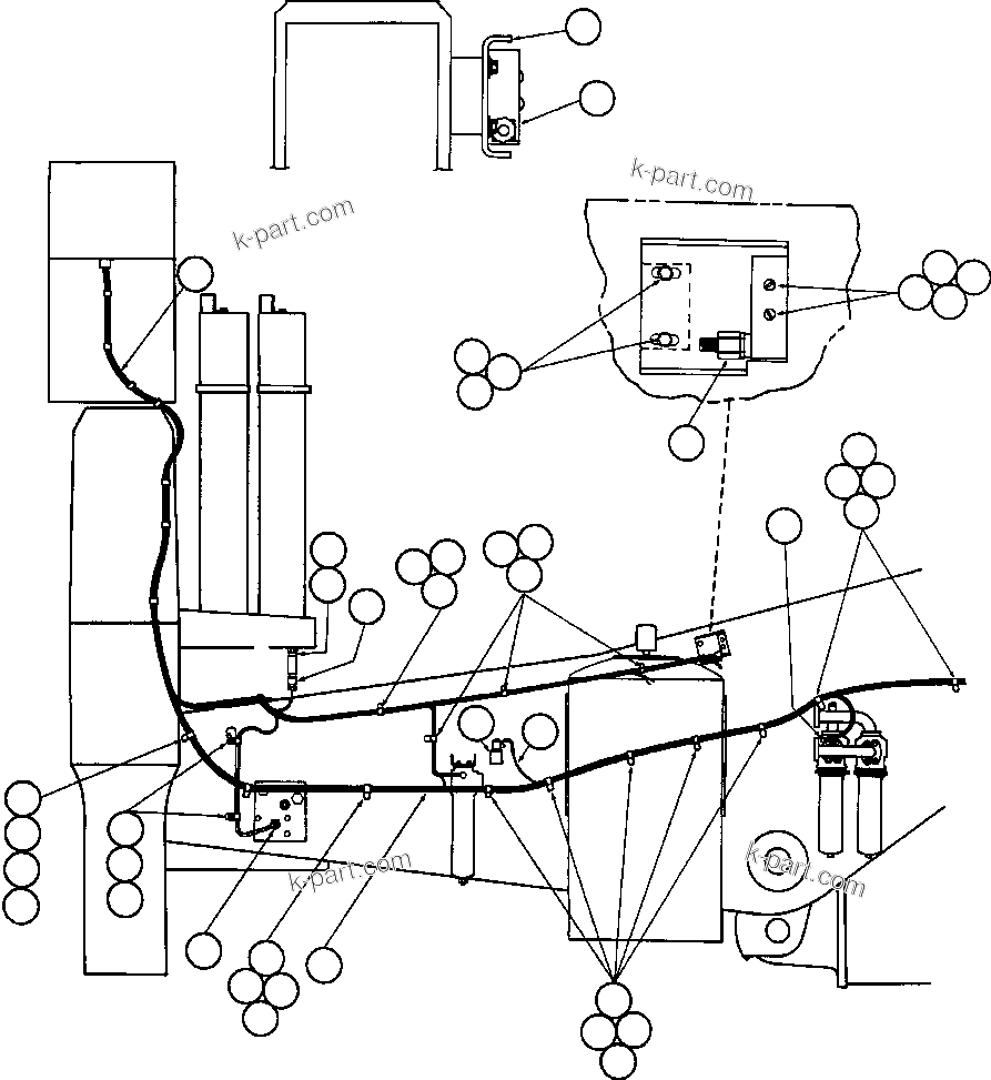 Komatsu parts book diagram for AFE42-J 630E S/N 32081-32084 MT. LEYSHON: HOIST LIMIT & BODY UP INTERLOCK SWITCH