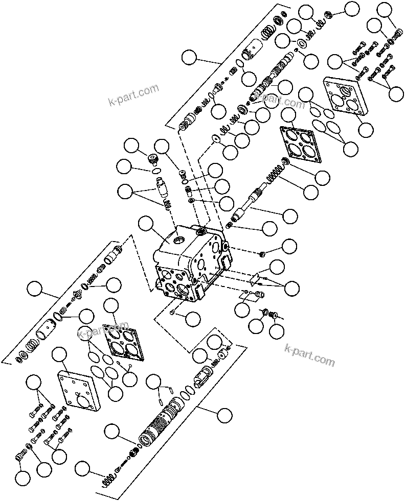 Komatsu parts book diagram for AFE43-AR 685E S/N 32278 BLAIR ATHOL: FLOW AMPLIFIER (PB7243)