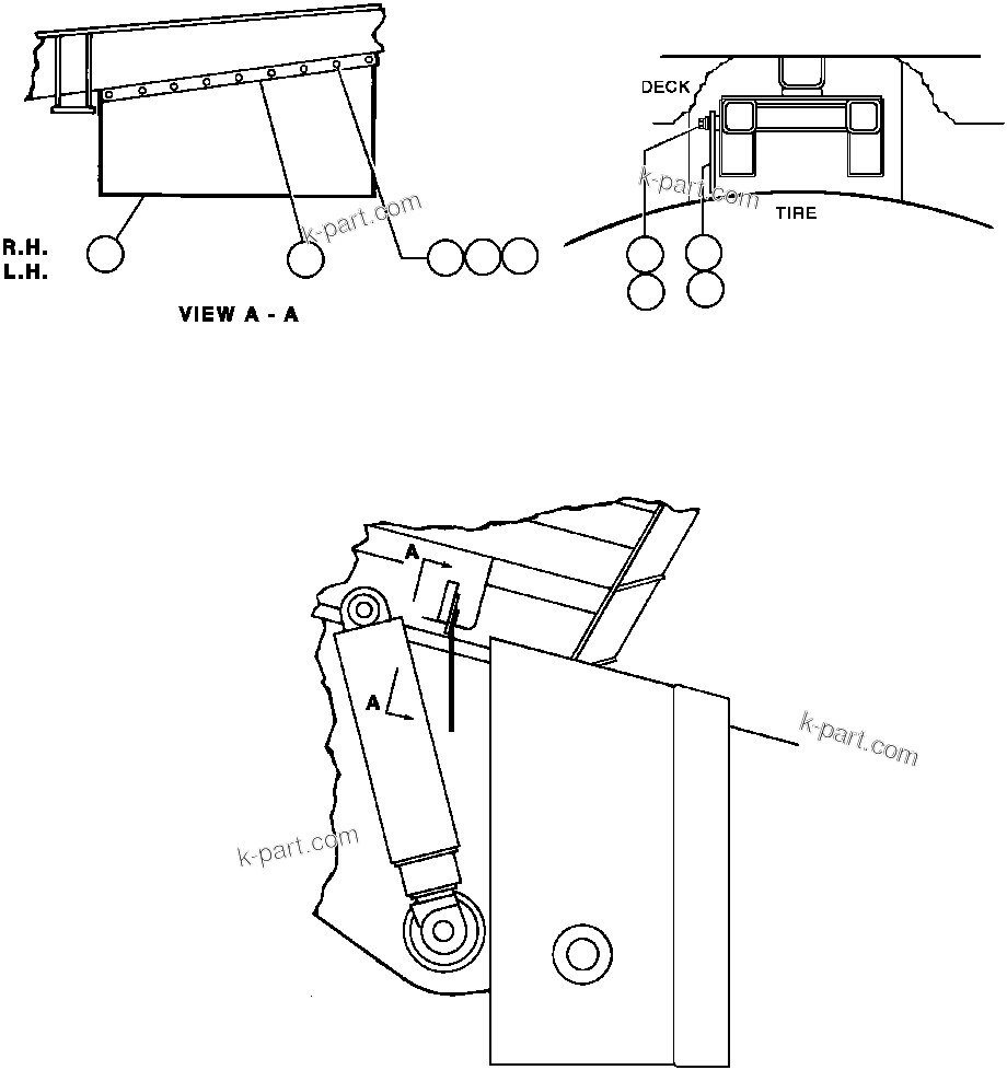 Komatsu parts book diagram for AFE43-AR 685E S/N 32278 BLAIR ATHOL: MUD FLAP INSTL