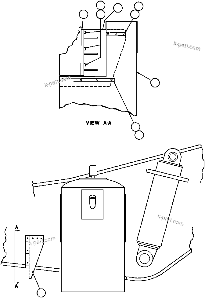 Komatsu parts book diagram for AFE43-AR 685E S/N 32278 BLAIR ATHOL: MUD FLAP INSTL - 2
