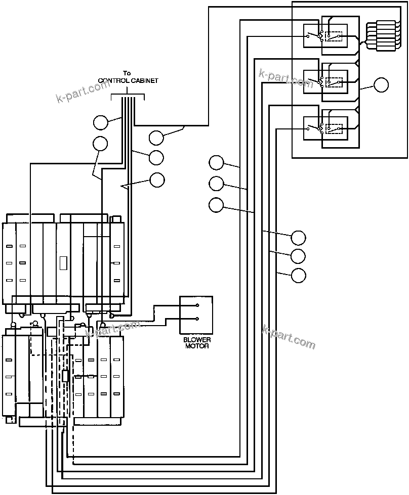 Komatsu parts book diagram for AFE43-AR 685E S/N 32278 BLAIR ATHOL: ELECTRIC POWER COMPONENTS WIRING - 1