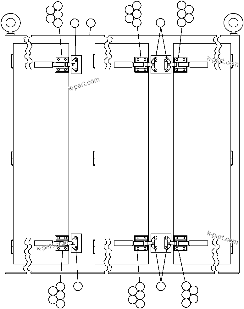 Komatsu parts book diagram for AFE43-AR 685E S/N 32278 BLAIR ATHOL: CONTROL CABINET ASSM