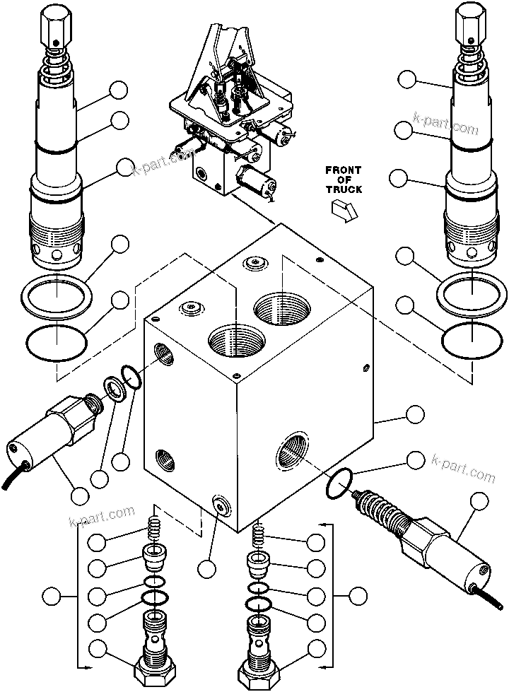 Komatsu parts book diagram for AFE43-AR 685E S/N 32278 BLAIR ATHOL: DUAL CONTROLLER SUB-ASSM (VE1249)