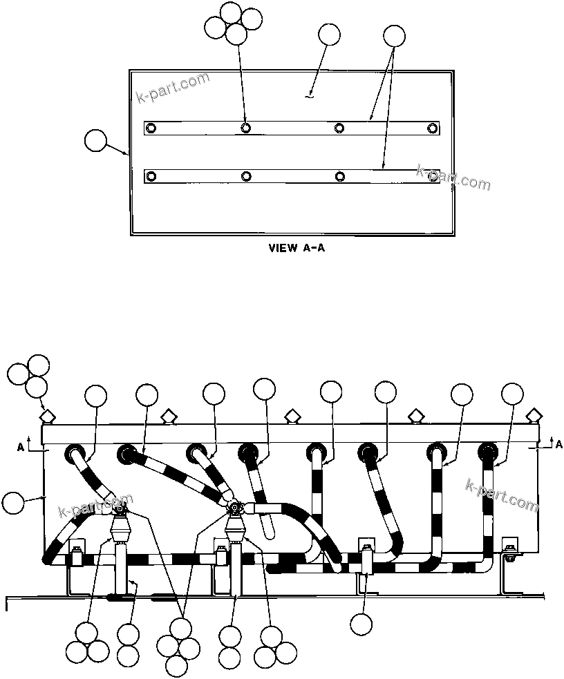 Komatsu parts book diagram for AFE43-AR 685E S/N 32278 BLAIR ATHOL: ELECTRIC STARTER INSTL (G.M.) - 1
