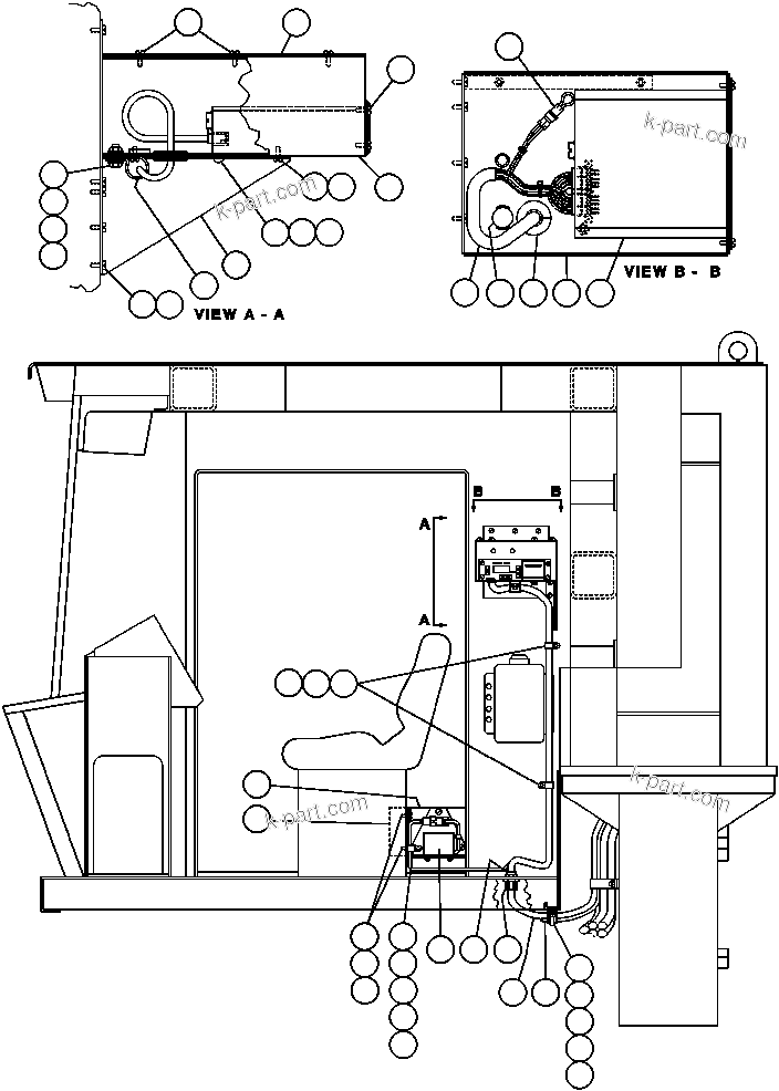 Komatsu parts book diagram for AFE43-AR 685E S/N 32278 BLAIR ATHOL: LOAD WEIGHING INSTL - 1