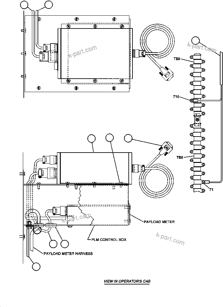 Komatsu parts book diagram for AFE43-AR 685E S/N 32278 BLAIR ATHOL: PAYLOAD EXPANDED MEMORY INSTL