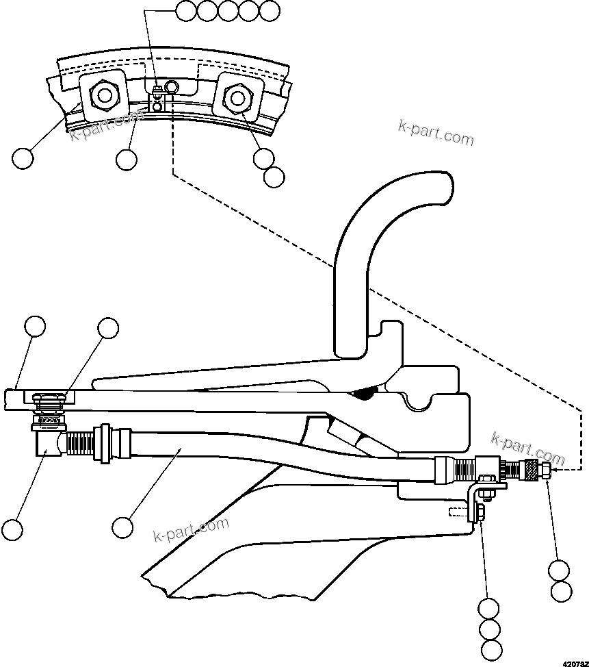 Komatsu parts book diagram for AFE57-FS 830E-1AC S/N A30723 - A30726    ISLA RIESCO: FRONT WHEEL INSTALLATION