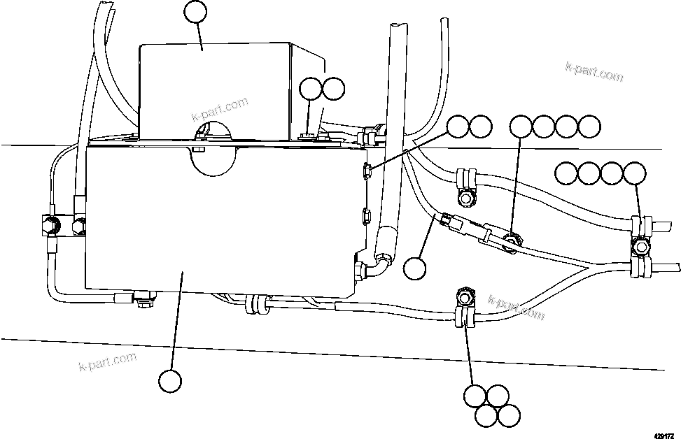 Komatsu parts book diagram for AFE57-FS 830E-1AC S/N A30723 - A30726    ISLA RIESCO: STARTING SYSTEM WIRING    2/4