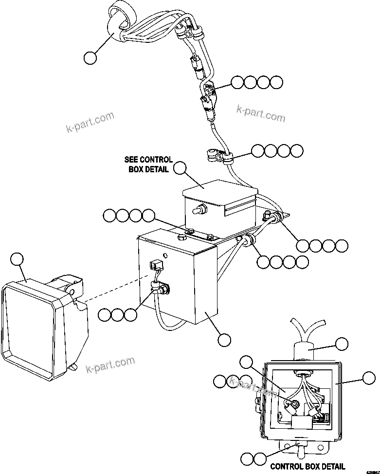 Komatsu parts book diagram for AFE57-FS 830E-1AC S/N A30723 - A30726    ISLA RIESCO: AXLE SERVICE LIGHT