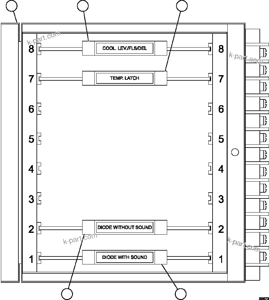 Komatsu parts book diagram for AFE57-FS 830E-1AC S/N A30723 - A30726    ISLA RIESCO: AID MODULE ASSEMBLY       PC1810