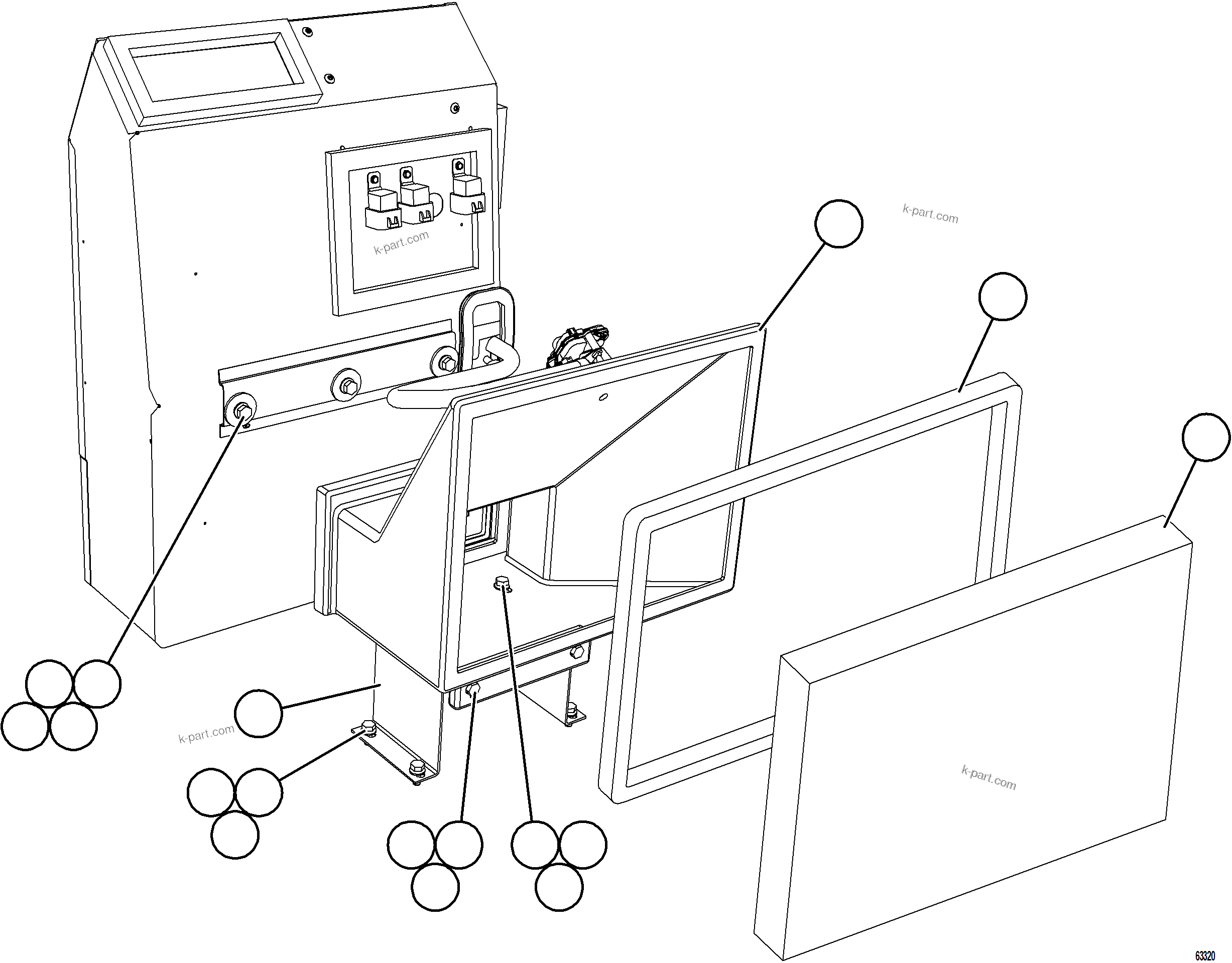 Komatsu parts book diagram for AFE57-KF 830E-1AC S/N A41142  MODERN MACHINERY: HVAC INSTALLATION    1/2