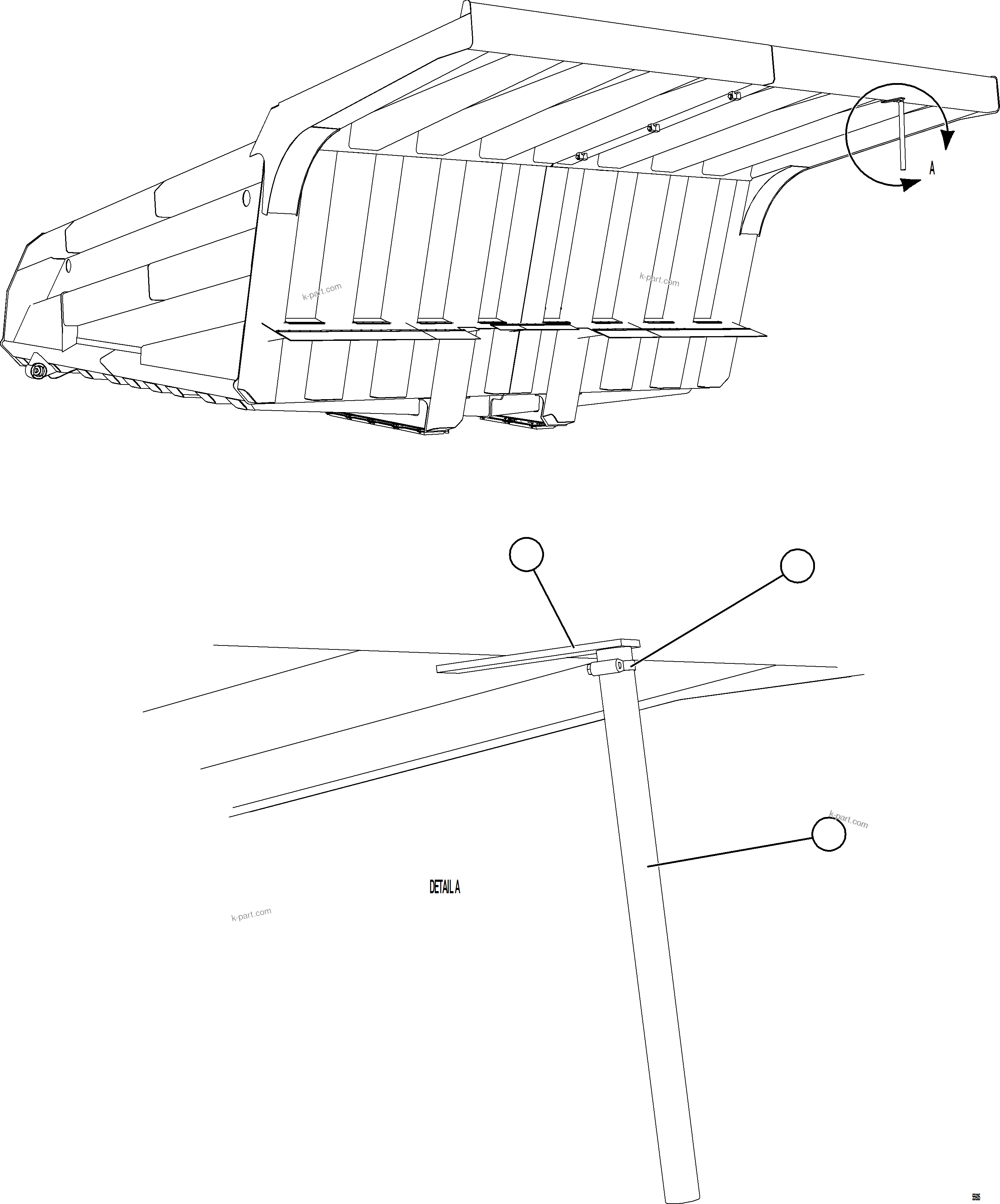 Komatsu parts book diagram for AFE57-KF 830E-1AC S/N A41142  MODERN MACHINERY: BODY POSITION INDICATOR