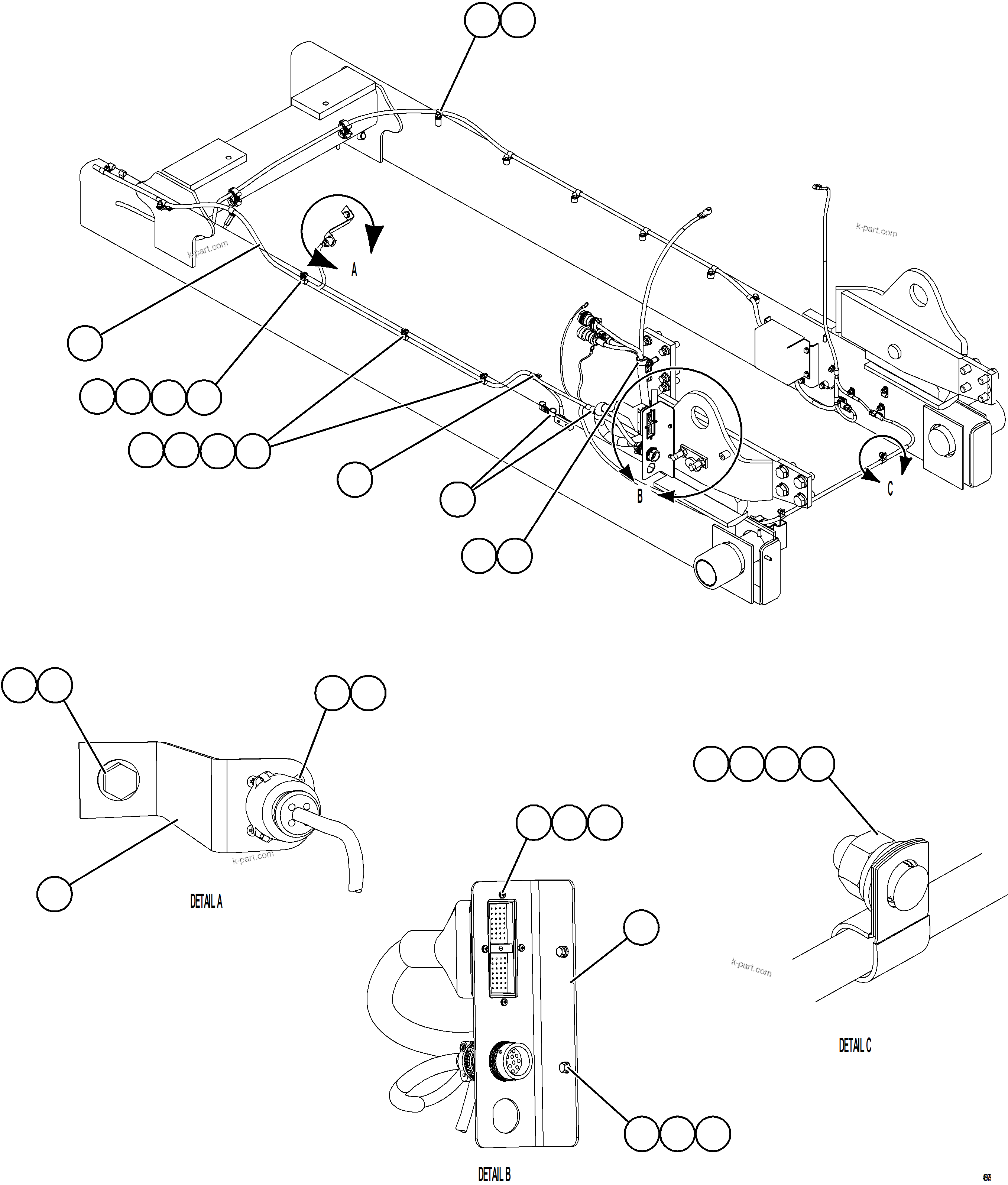 Komatsu parts book diagram for AFE57-KF 830E-1AC S/N A41142  MODERN MACHINERY: ENGINE DIAGNOSTIC PORTS