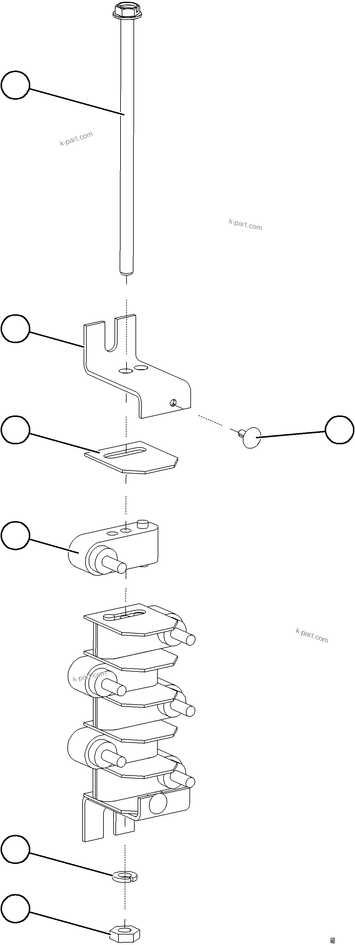 Komatsu parts book diagram for AFE57-KF 830E-1AC S/N A41142  MODERN MACHINERY: TERMINAL BOARD    VS6690