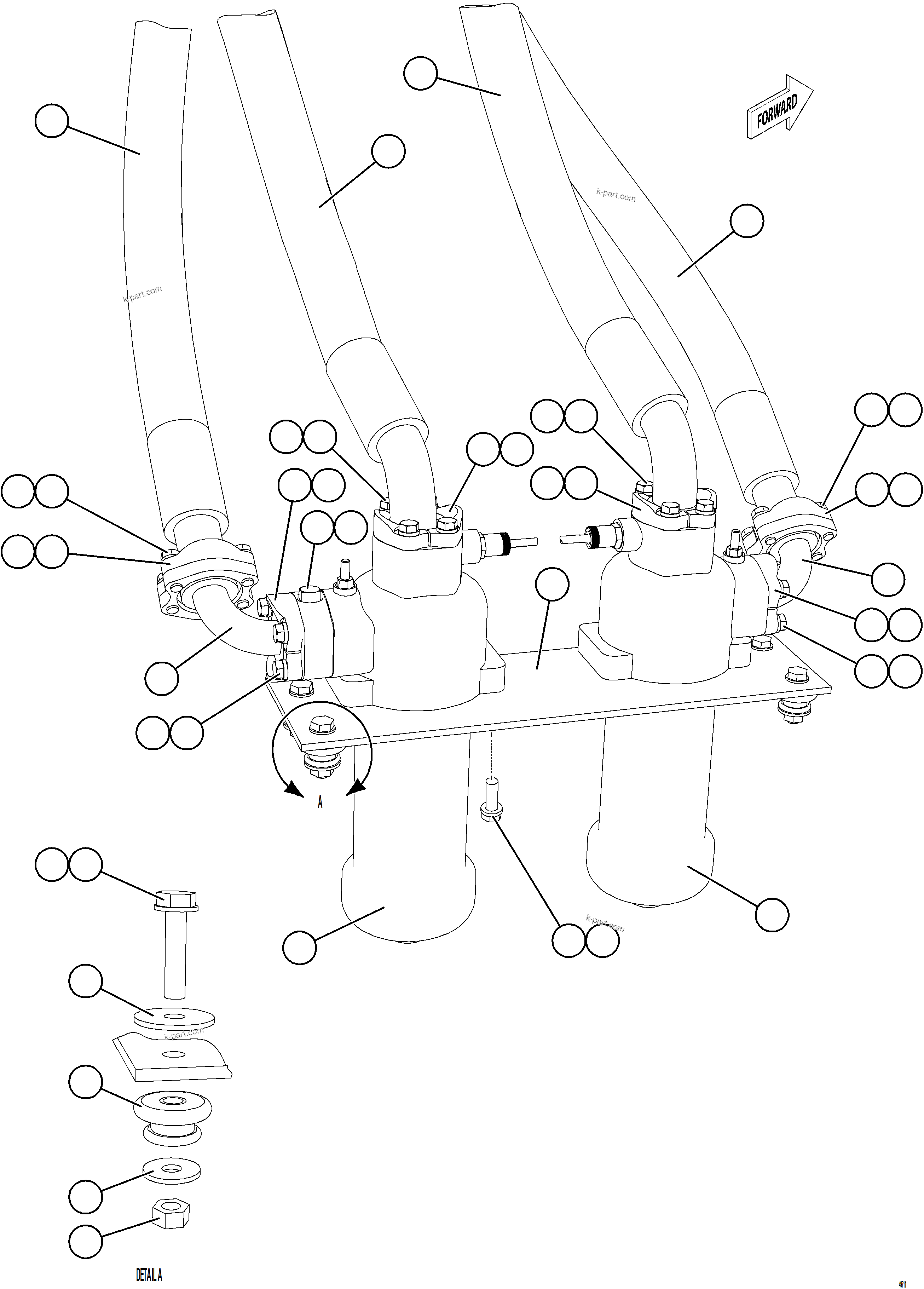 Komatsu parts book diagram for AFE57-KF 830E-1AC S/N A41142  MODERN MACHINERY: HOIST FILTER INSTALLATION
