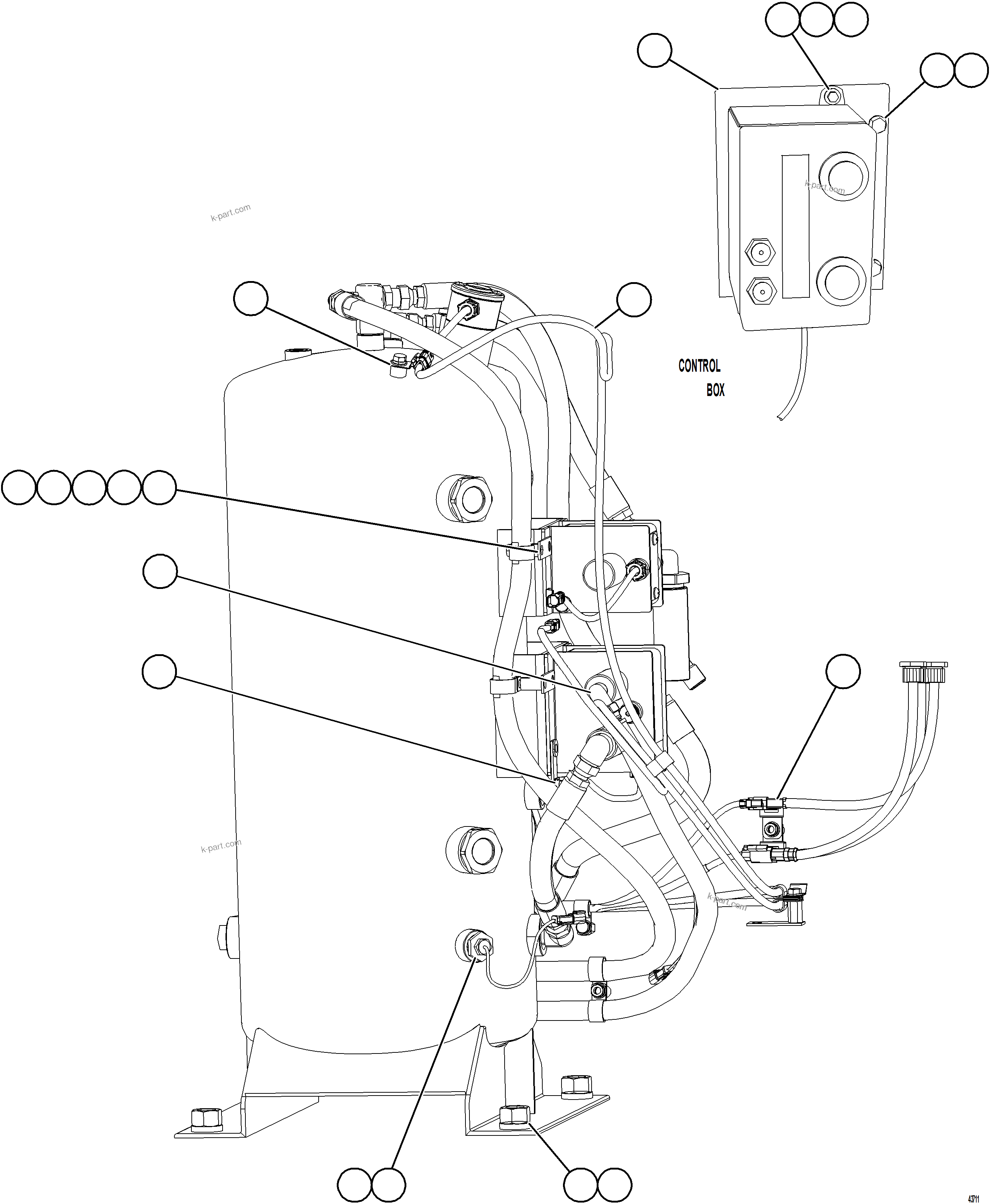 Komatsu parts book diagram for AFE57-KF 830E-1AC S/N A41142  MODERN MACHINERY: RESERVE SYSTEM    2/2