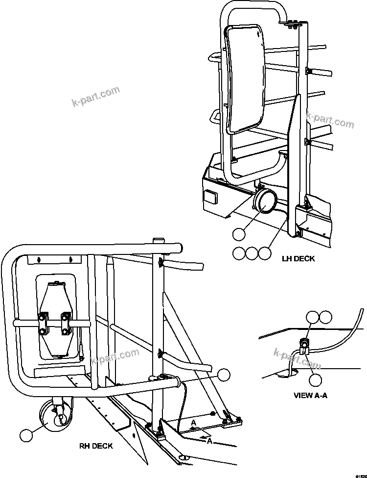 Komatsu parts book diagram for AFE59-FJ 930E-4 S/N A31661, A31664 - A31665, A31677 - A31679, A31698, A31700, A31704, A31718, A31720 & A31724  CASSERONES: MIRROR MOUNTED FLOOD LIGHTS