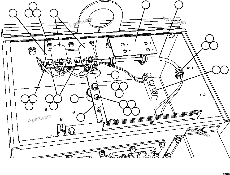 Komatsu parts book diagram for AFE59-FJ 930E-4 S/N A31661, A31664 - A31665, A31677 - A31679, A31698, A31700, A31704, A31718, A31720 & A31724  CASSERONES: BATTERY BOX   5/5