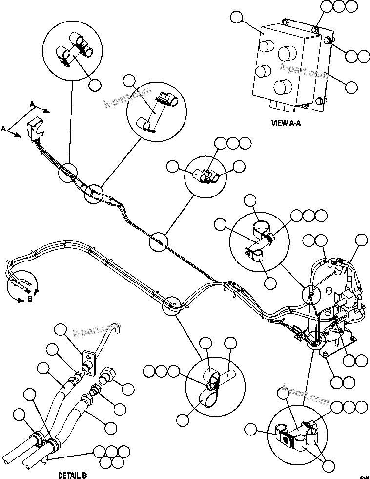 Komatsu parts book diagram for AFE59-FJ 930E-4 S/N A31661, A31664 - A31665, A31677 - A31679, A31698, A31700, A31704, A31718, A31720 & A31724  CASSERONES: ENGINE OIL RESERVE SYSTEM