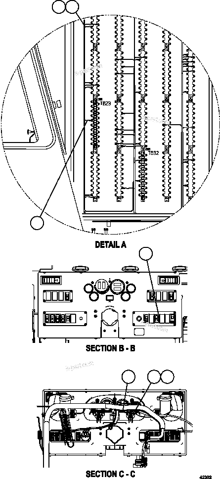 Komatsu parts book diagram for AFE59-FJ 930E-4 S/N A31661, A31664 - A31665, A31677 - A31679, A31698, A31700, A31704, A31718, A31720 & A31724  CASSERONES: HIGH IDLE KIT