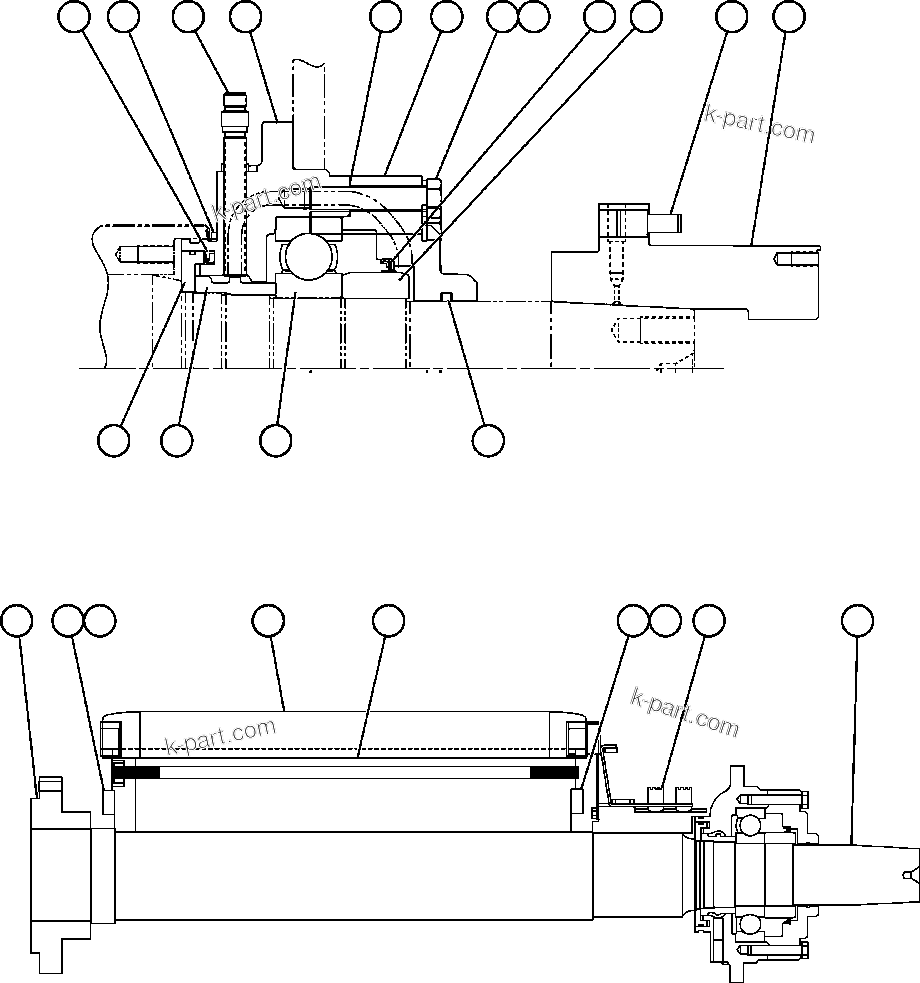 Komatsu parts book diagram for AFE59-FJ 930E-4 S/N A31661, A31664 - A31665, A31677 - A31679, A31698, A31700, A31704, A31718, A31720 & A31724  CASSERONES: ALTERNATOR - ENGINE MOUNT   2/2