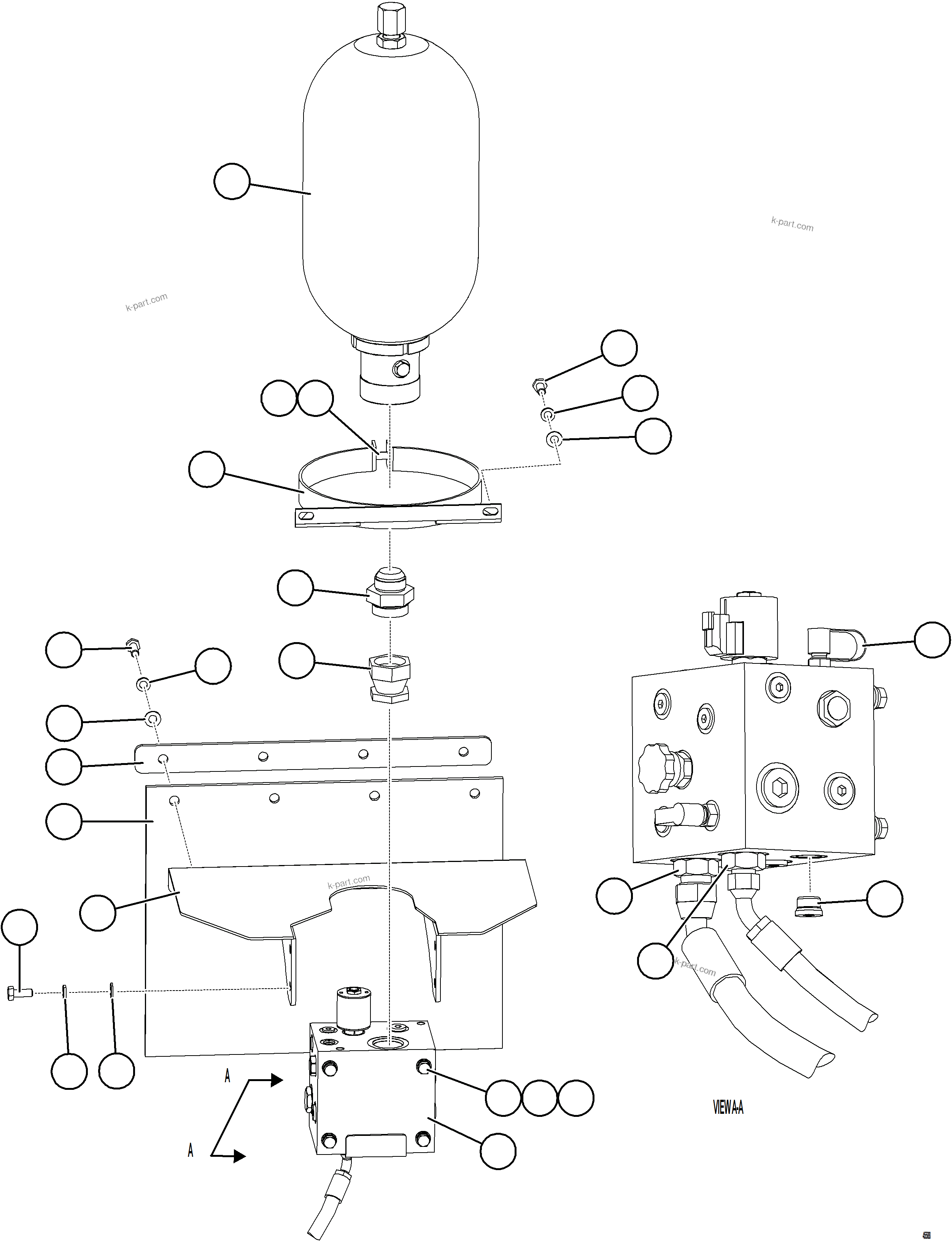 Komatsu parts book diagram for AFE69-P 730E-8 S/N A40063  BUENAVISTA: ACCESSORY DRIVE PIPING    2/2