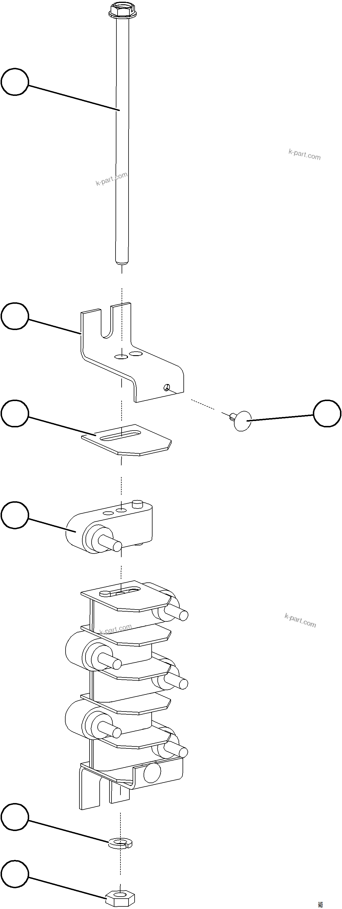 Komatsu parts book diagram for AFE69-P 730E-8 S/N A40063  BUENAVISTA: TERMINAL BOARD    VS6690