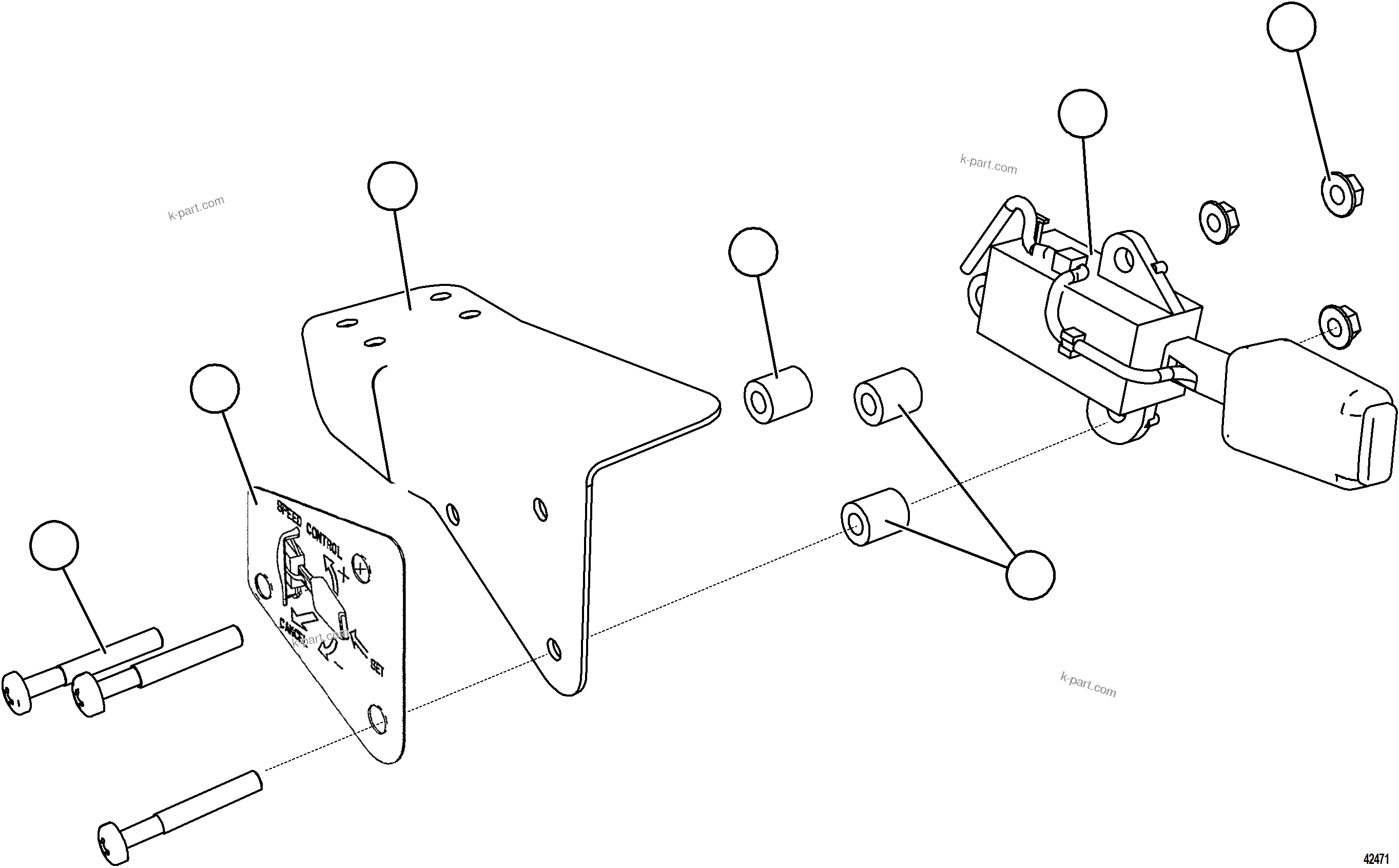 Komatsu parts book diagram for AFE69-Q 730E-8 S/N A40064, A40067  ASSMANG: ARSC SWITCH    EM7647