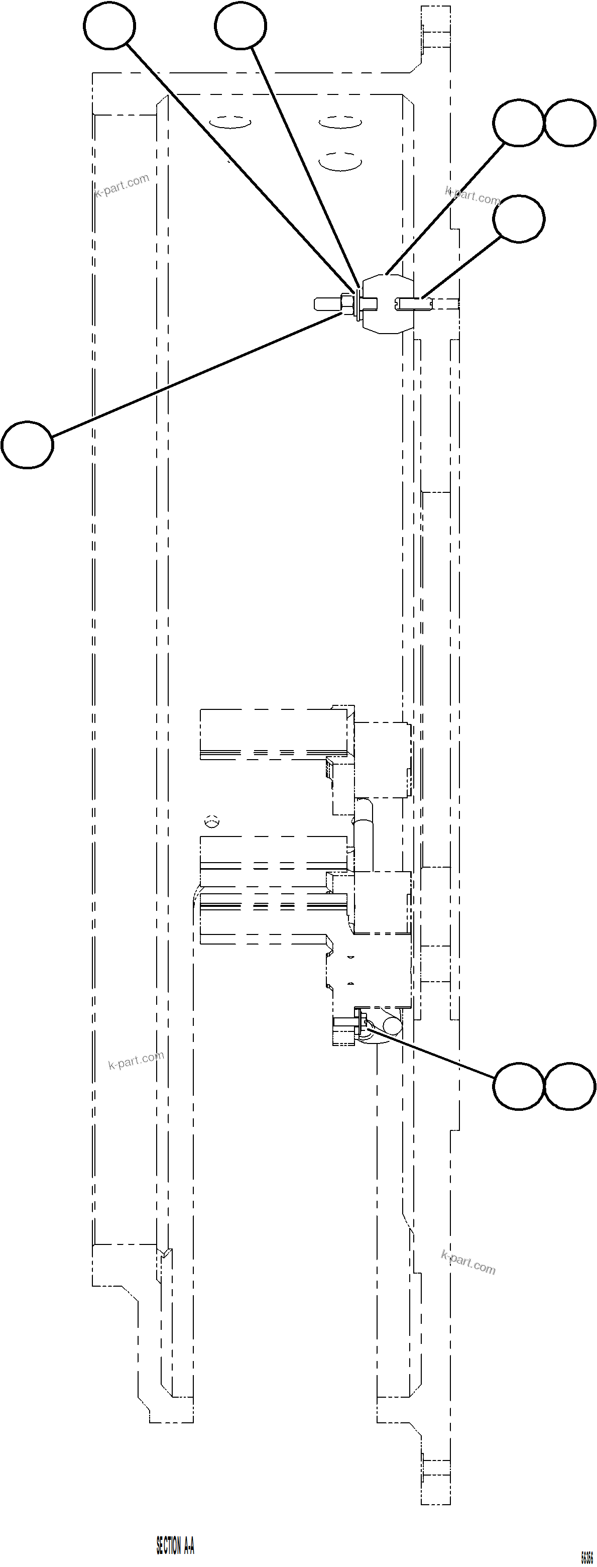 Komatsu parts book diagram for AFE69-Q 730E-8 S/N A40064, A40067  ASSMANG: ALTERNATOR - FIELD CONNECTOR (BRUSH HOLDER)    2/2