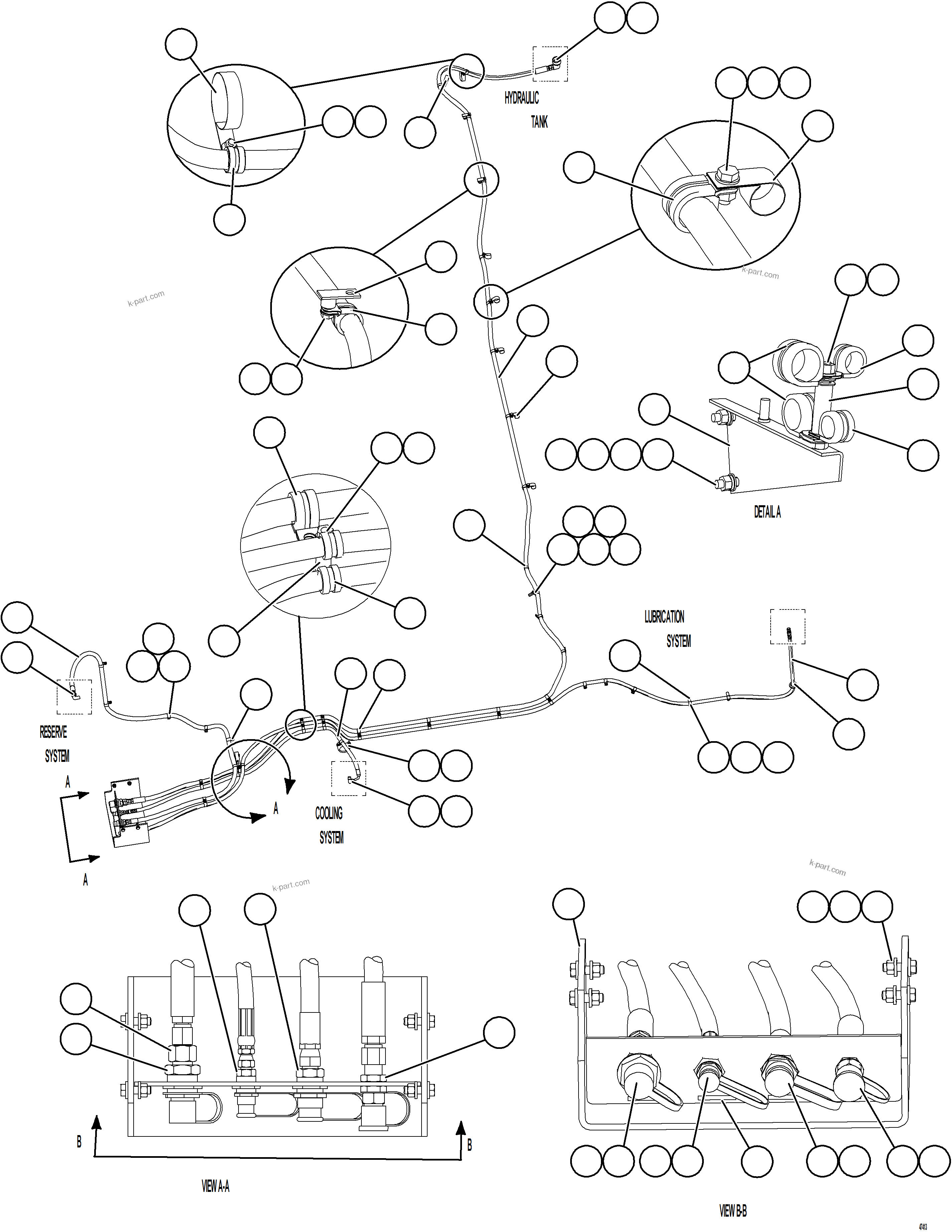 Komatsu parts book diagram for AFE73-T 980E-4 S/N A40160 - A40162  BUENAVISTA: SERVICE CENTER - RH