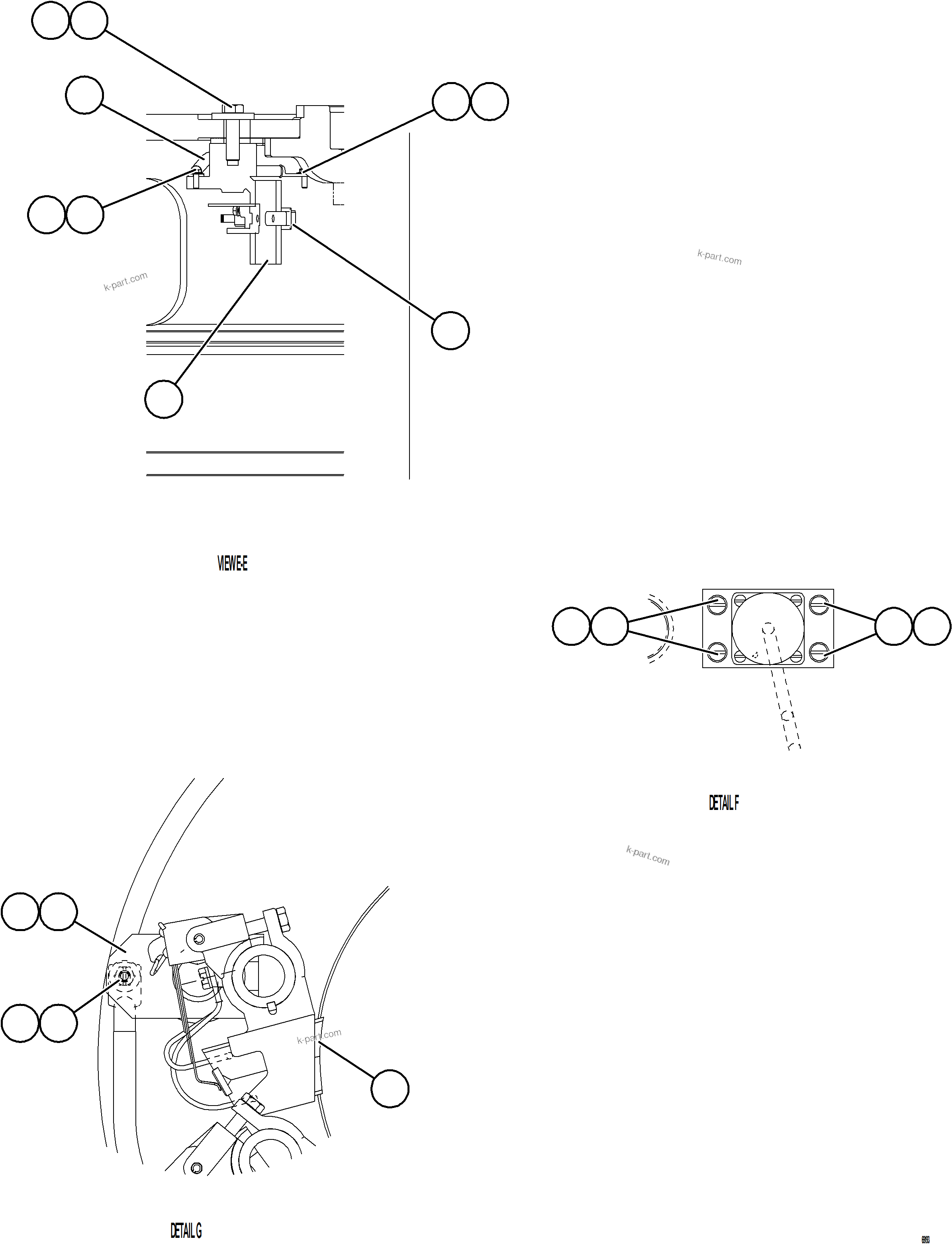 Komatsu parts book diagram for AFE73-V 980E-4 S/N A40166 - A40172  BUENAVISTA: ALTERNATOR FRAMEHEAD ASSEMBLY  58B-06-07180    4/4