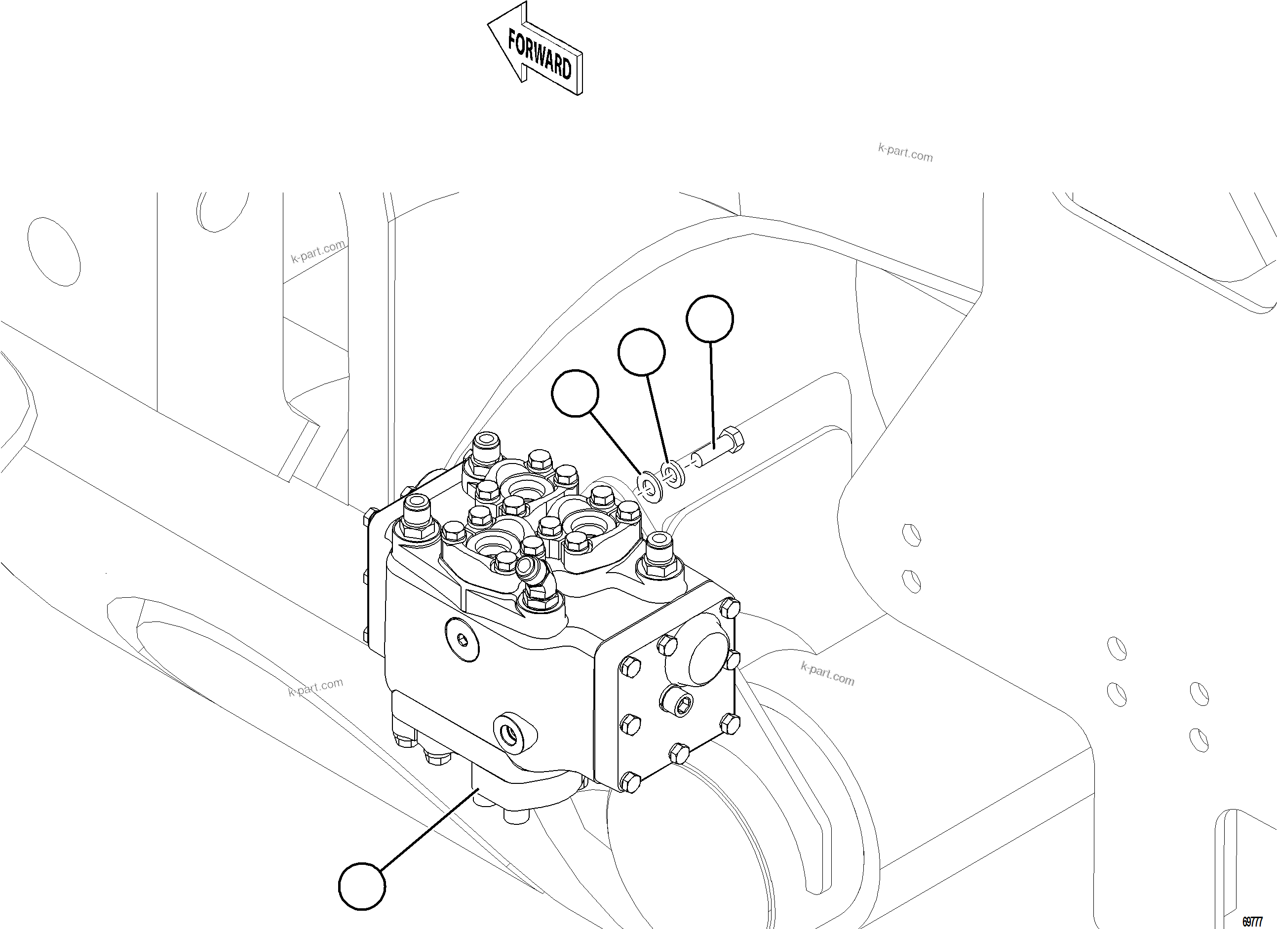 Komatsu parts book diagram for AFE75-AM 980E-5 S/N A50142 - A50143  SPENCE: FLOW AMPLIFIER INSTALLATION