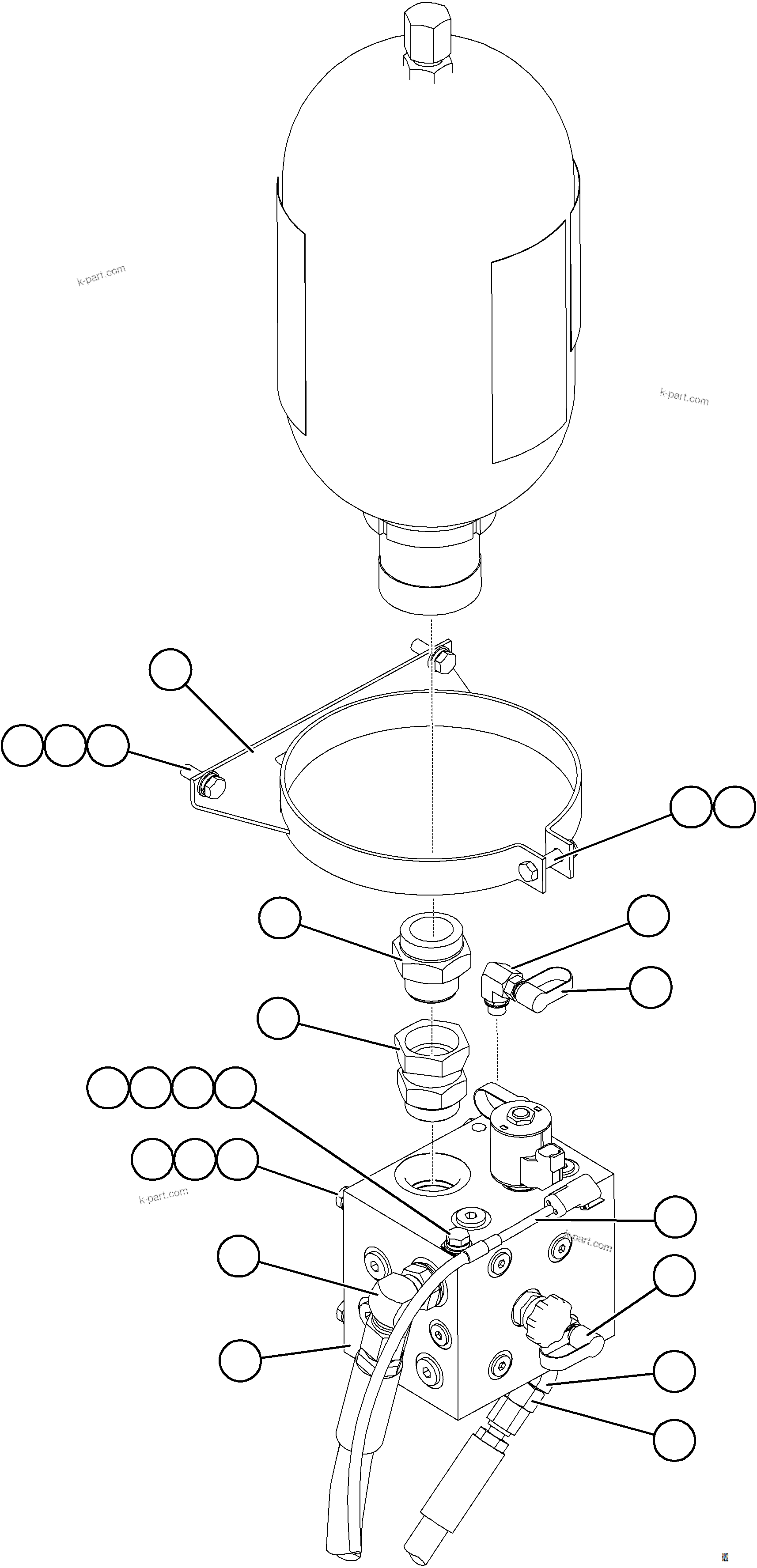 Komatsu parts book diagram for AFE75-AM 980E-5 S/N A50142 - A50143  SPENCE: AUXILIARY HYDRAULIC SYSTEM    2/2