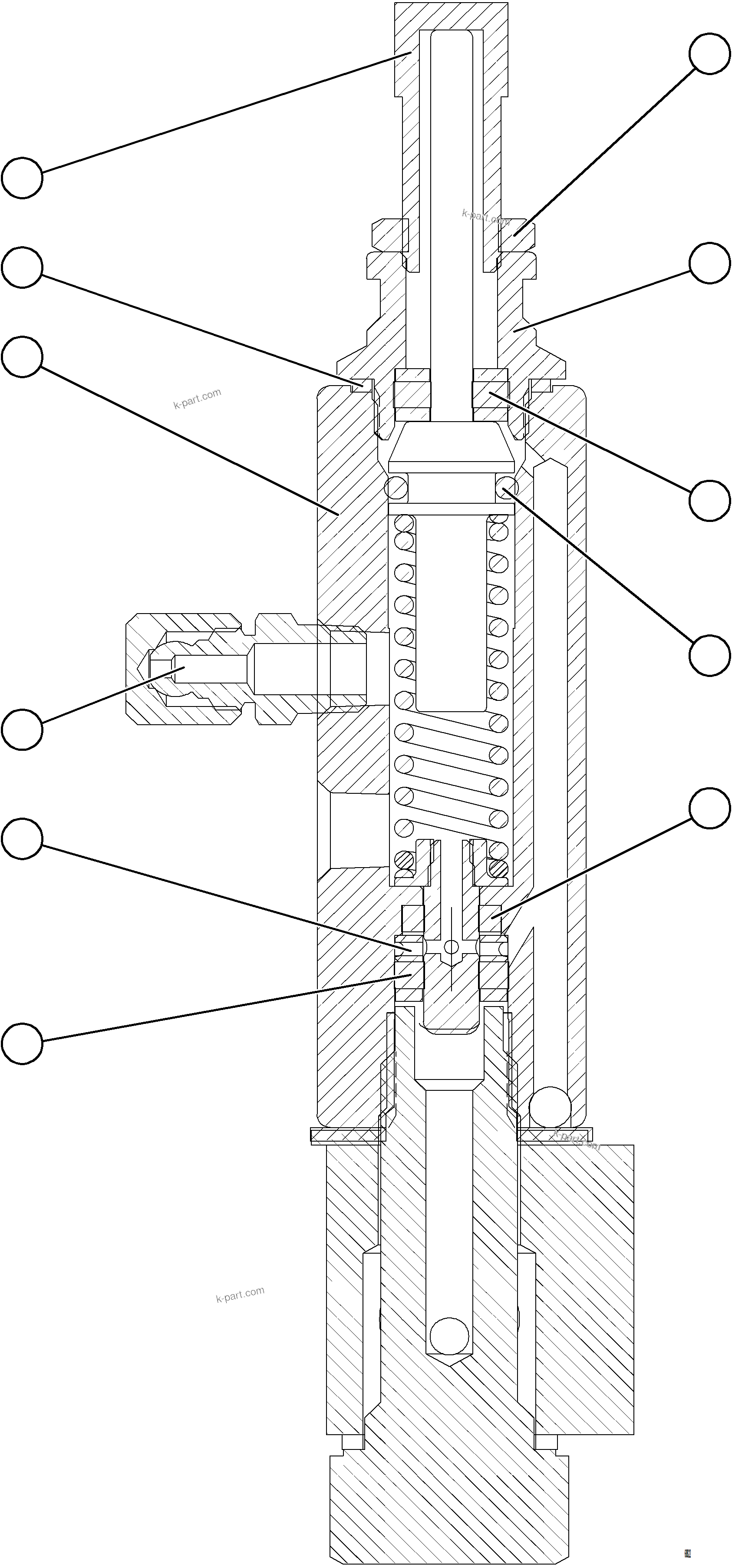 Komatsu parts book diagram for AFE75-AM 980E-5 S/N A50142 - A50143  SPENCE: INJECTOR    VS1947