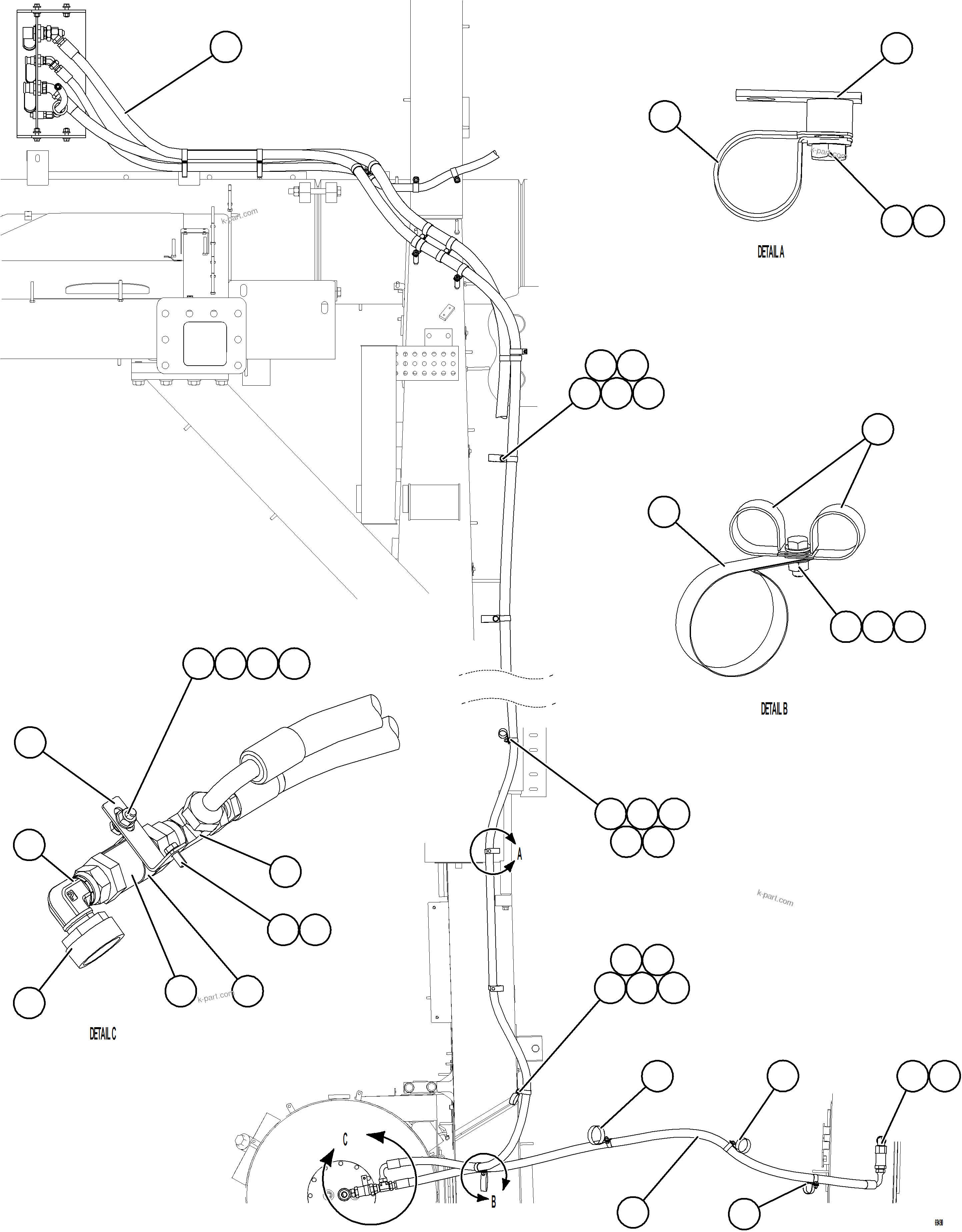 Komatsu parts book diagram for AFE75-AM 980E-5 S/N A50142 - A50143  SPENCE: REMOTE SERVICE CENTER    2/3