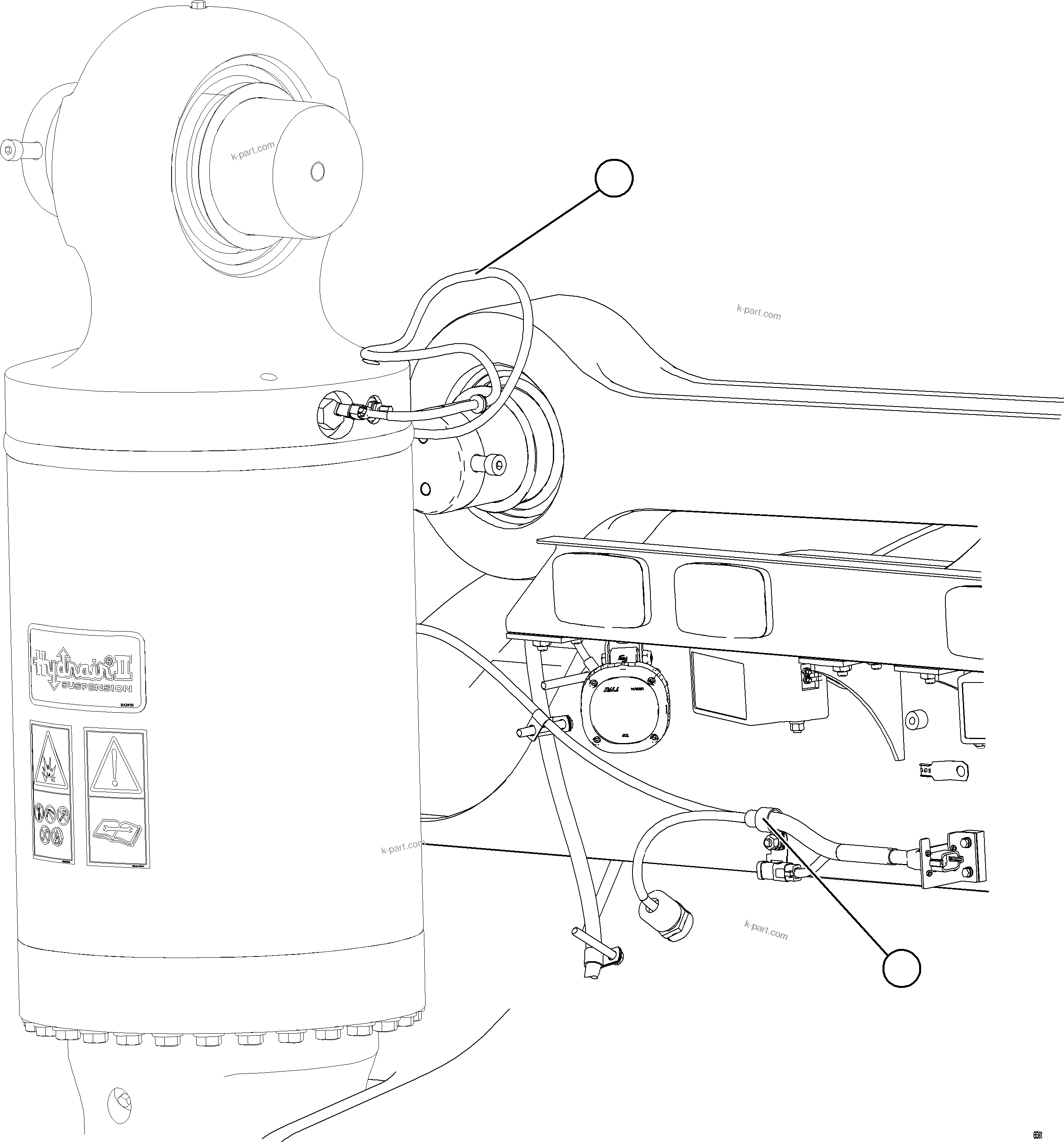 Komatsu parts book diagram for AFE75-AZ 980E-5 S/N A50184,A50189,A50197 - A50199,A50201 - A50202,A50205 - A50212,A50214 - A50220  SMS: PLM PRESSURE SENSOR - REAR SUSPENSIONS    2/2