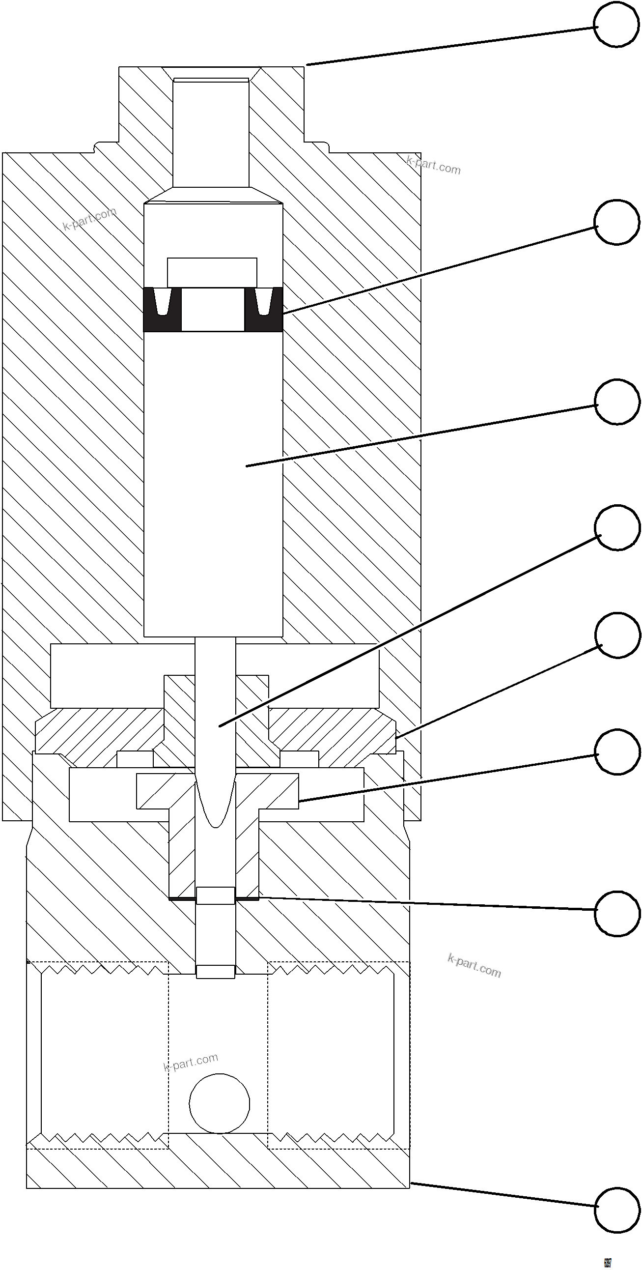 Komatsu parts book diagram for AFE75-AZ 980E-5 S/N A50184,A50189,A50197 - A50199,A50201 - A50202,A50205 - A50212,A50214 - A50220  SMS: VENT VALVE ASSEMBLY
