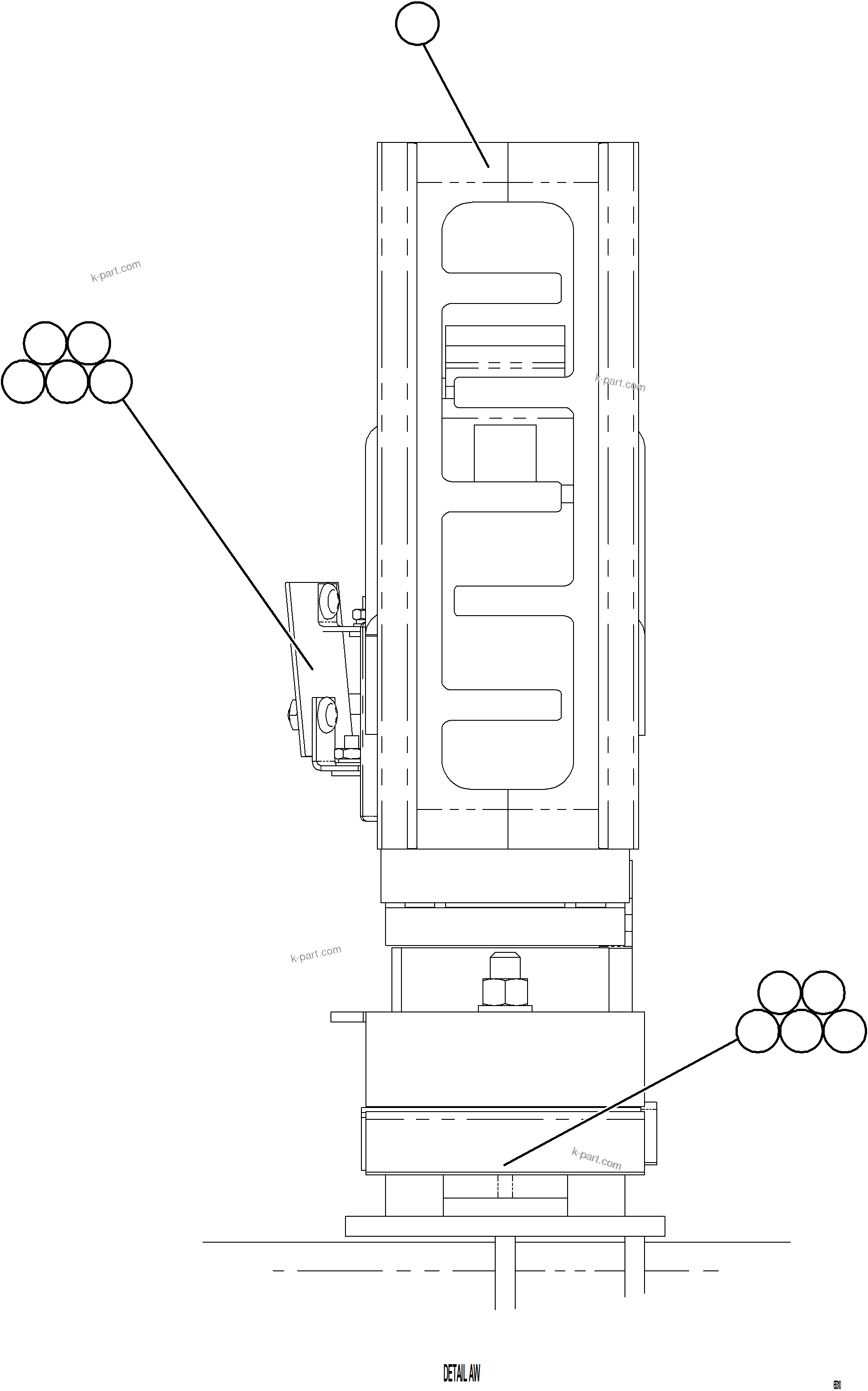 Komatsu parts book diagram for AFE75-BC 980E-5 S/N A50221  KCH: CONTROL CABINET    10/17