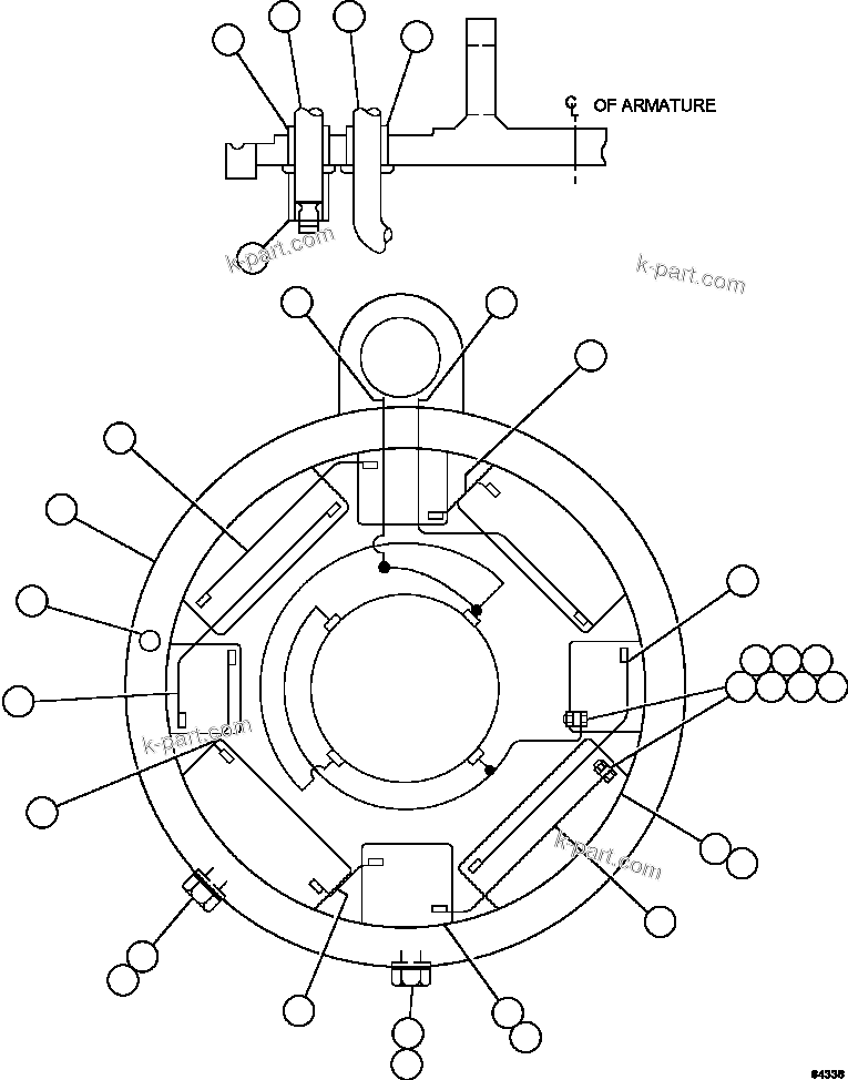 Komatsu parts book diagram for AFE75-BC 980E-5 S/N A50221  KCH: GRID BLOWER MOTOR    2/4