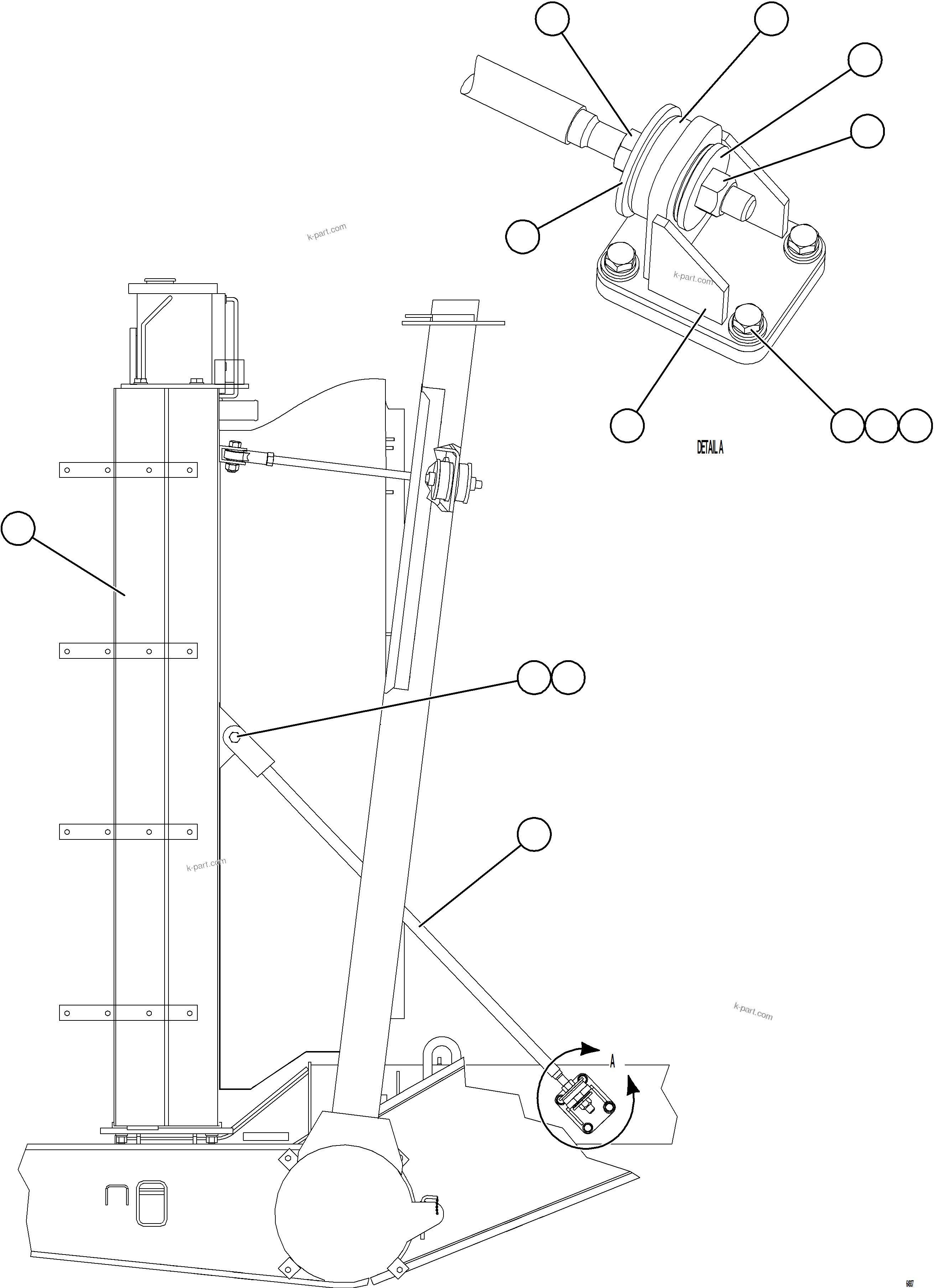 Komatsu parts book diagram for AFE75-V 980E-5 S/N A50069 - A50070  ANTAPACCAY: RADIATOR INSTALLATION - LOWER