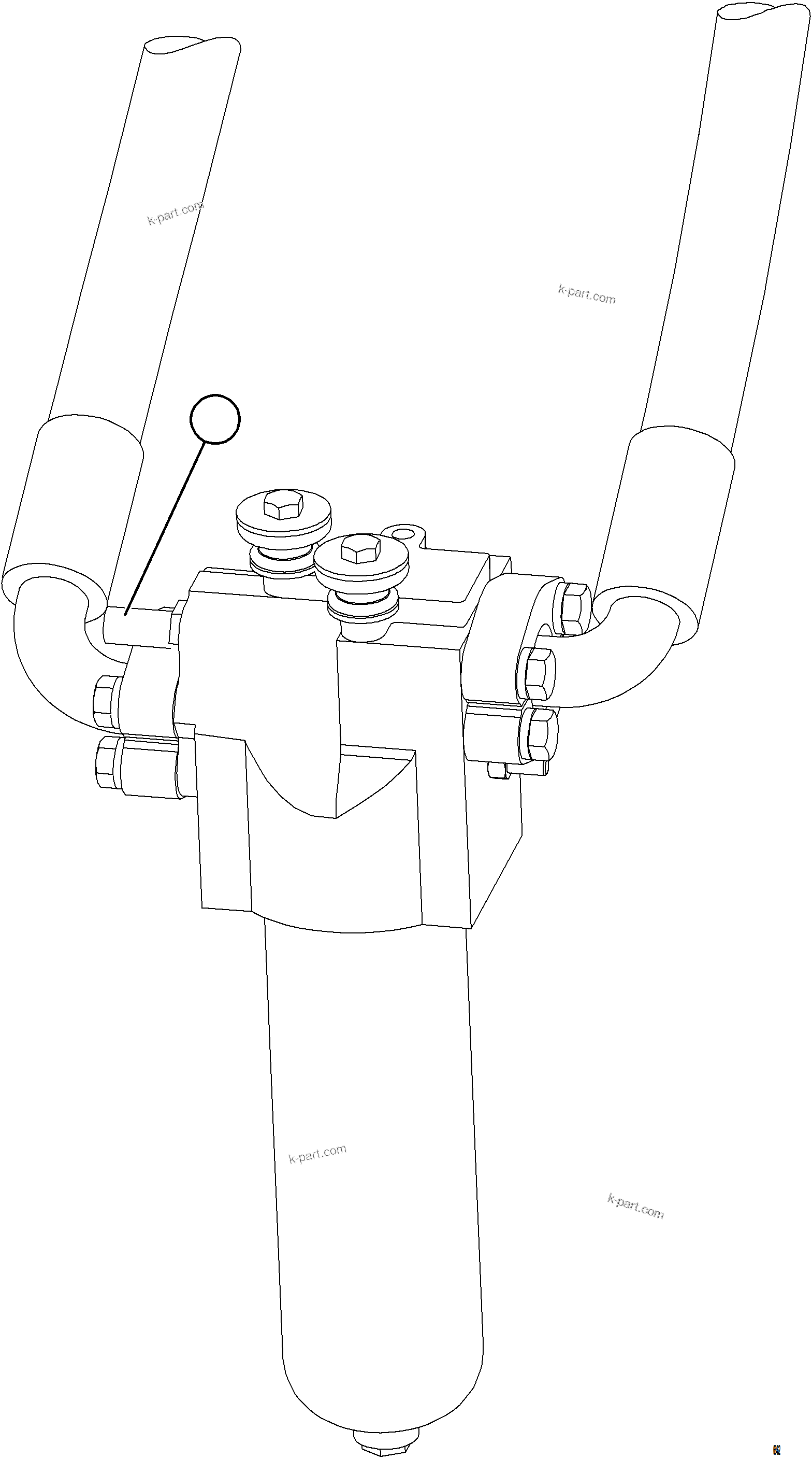 Komatsu parts book diagram for AFE75-V 980E-5 S/N A50069 - A50070  ANTAPACCAY: STEERING FILTER PRESSURE SWITCH