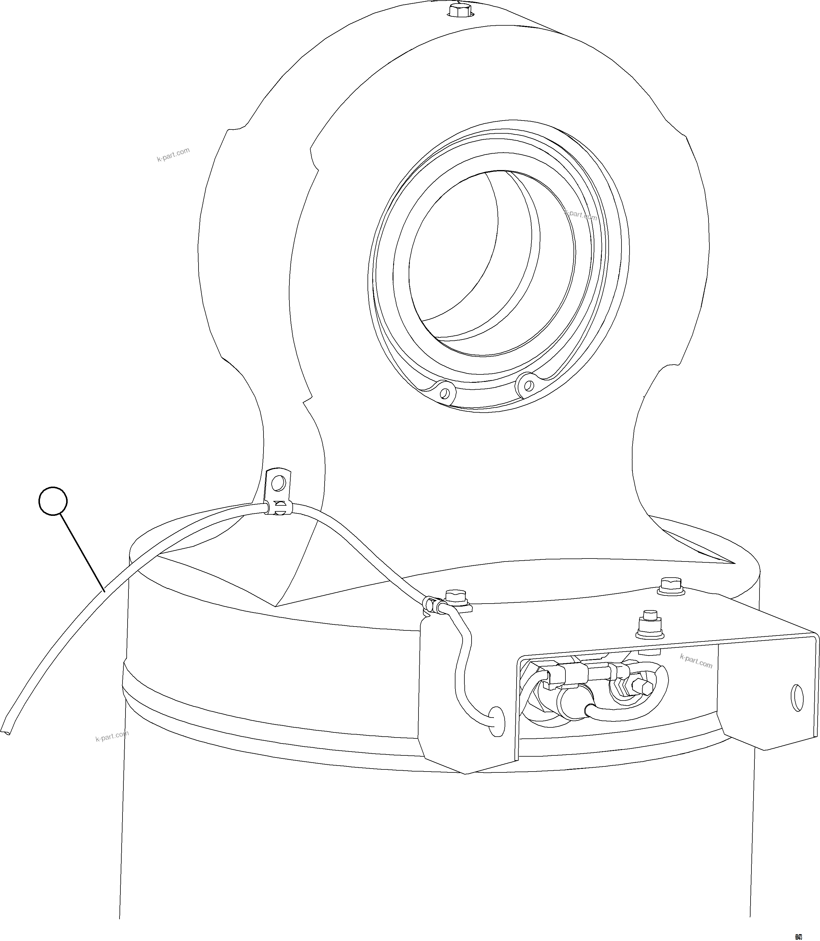 Komatsu parts book diagram for AFE75-W 980E-5 S/N A50071 - A50079  ESPERANZA SUR: PLM PRESSURE SENSOR - REAR SUSPENSIONS    2/2
