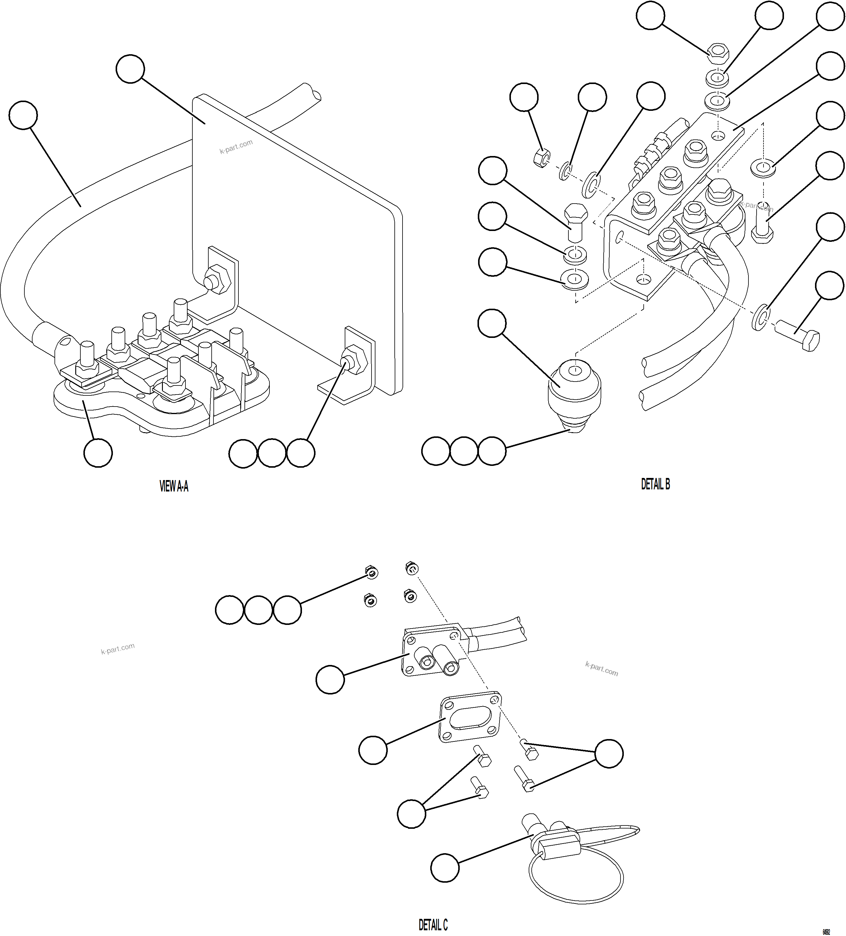 Komatsu parts book diagram for AFE77-AH 830E-5 S/N A50088 - A50098  BMA STOCK: BATTERY BOX ASSEMBLY    6/7    58F-54-20972