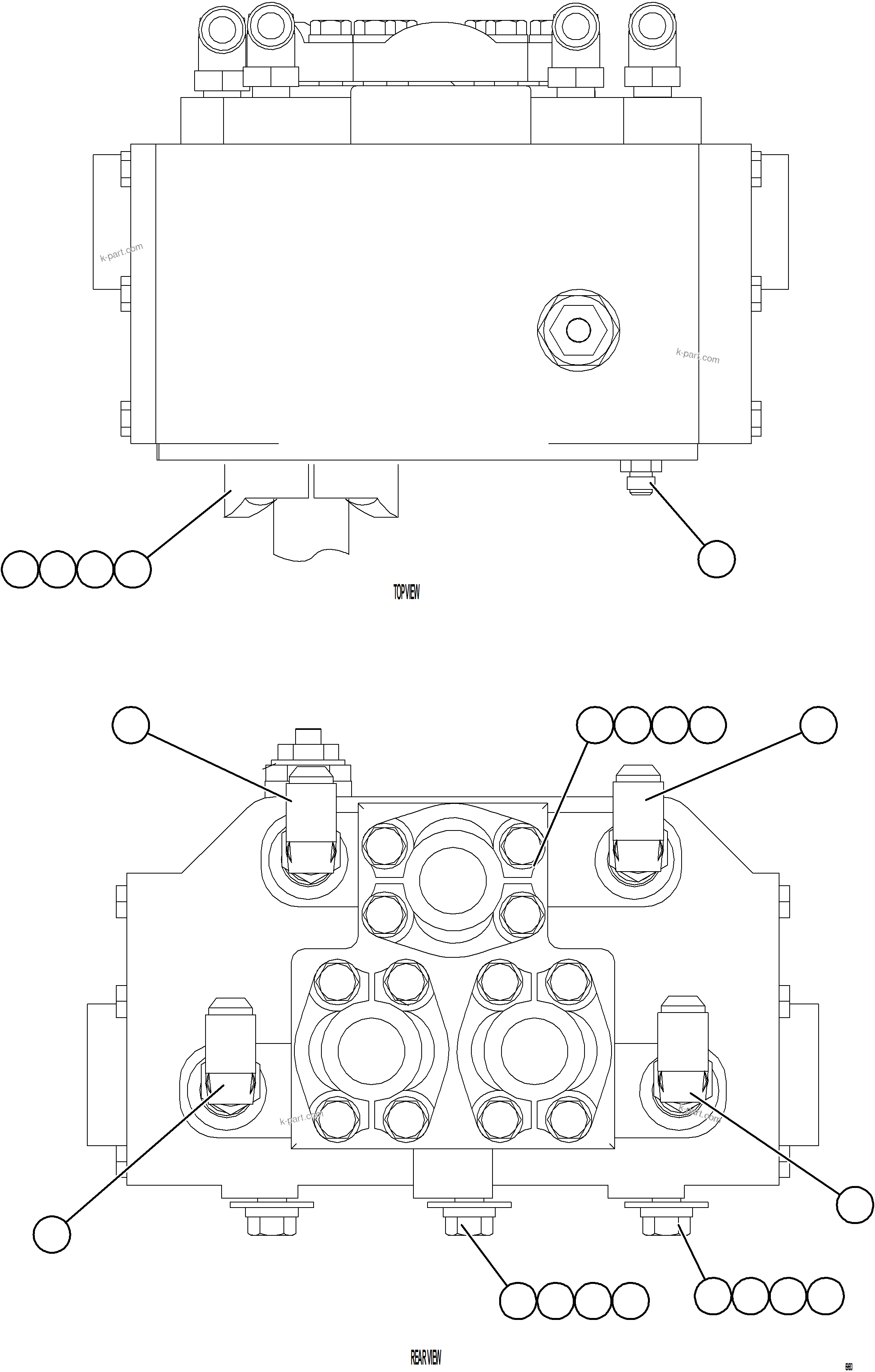 Komatsu parts book diagram for AFE77-AJ 830E-5 S/N A50100 - A50101  MANTOS COPPER: FLOW AMPLIFIER HOSE FITTINGS
