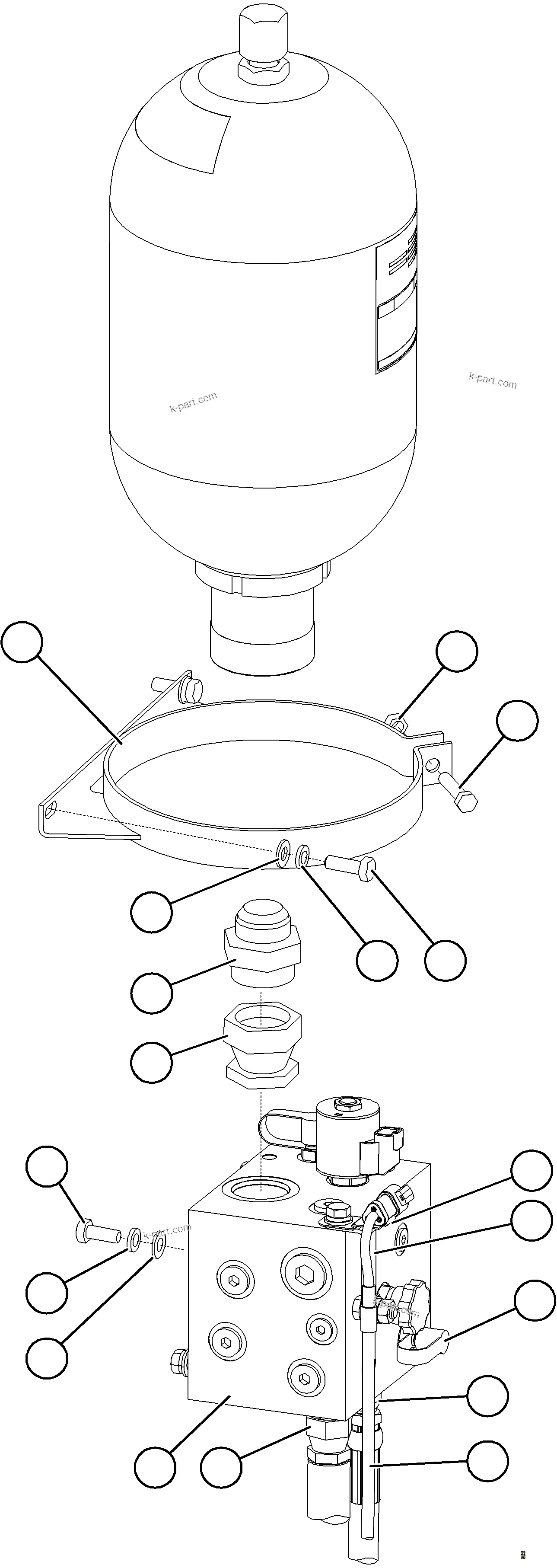 Komatsu parts book diagram for AFE77-AJ 830E-5 S/N A50100 - A50101  MANTOS COPPER: AUXILIARY HYDRAULIC SYSTEM    2/2