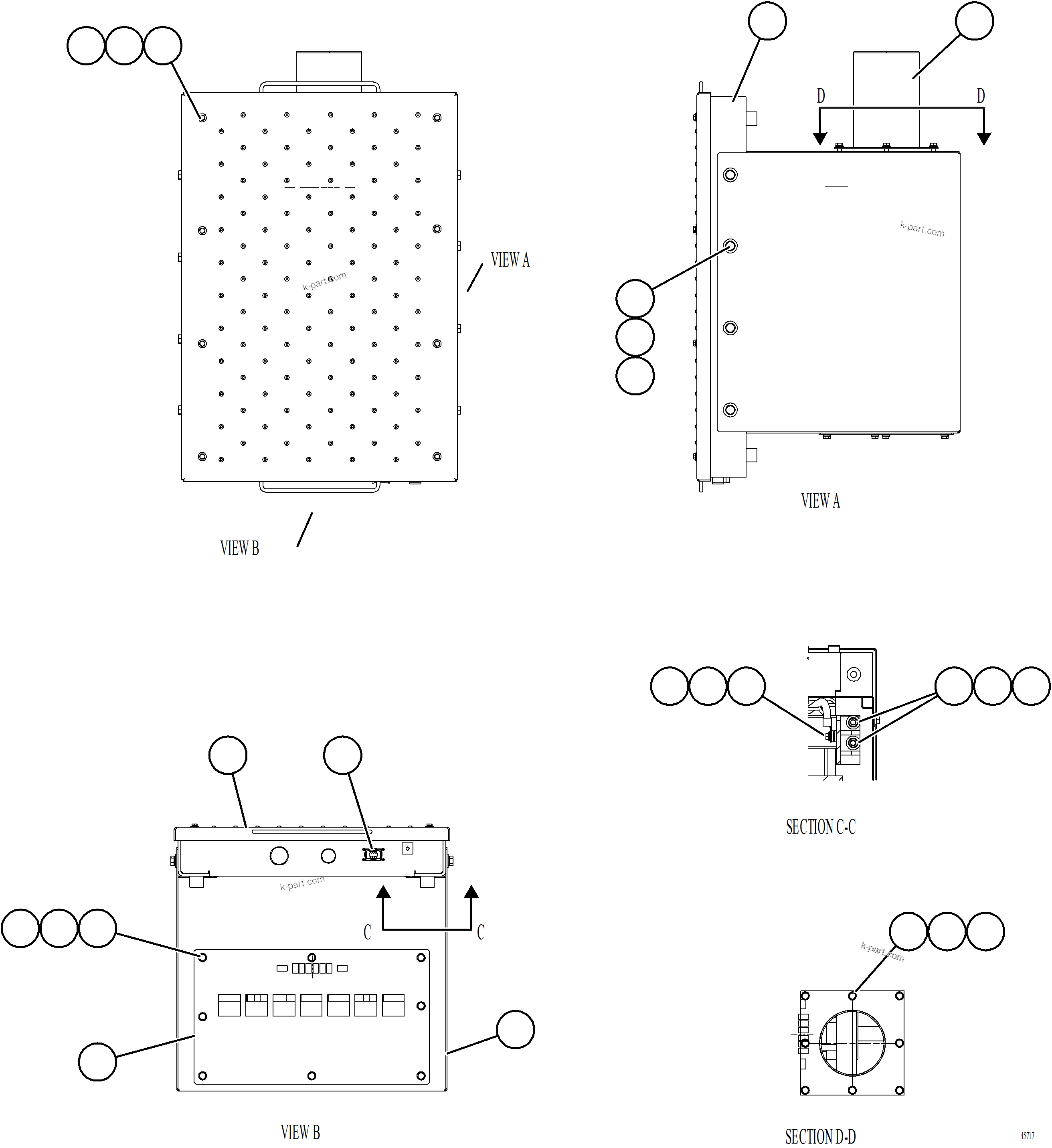 Komatsu parts book diagram for AFE77-AT 830E-5 S/N A50114  GOONYELLA: TRANSFORMER    1/2    58E-06-11011