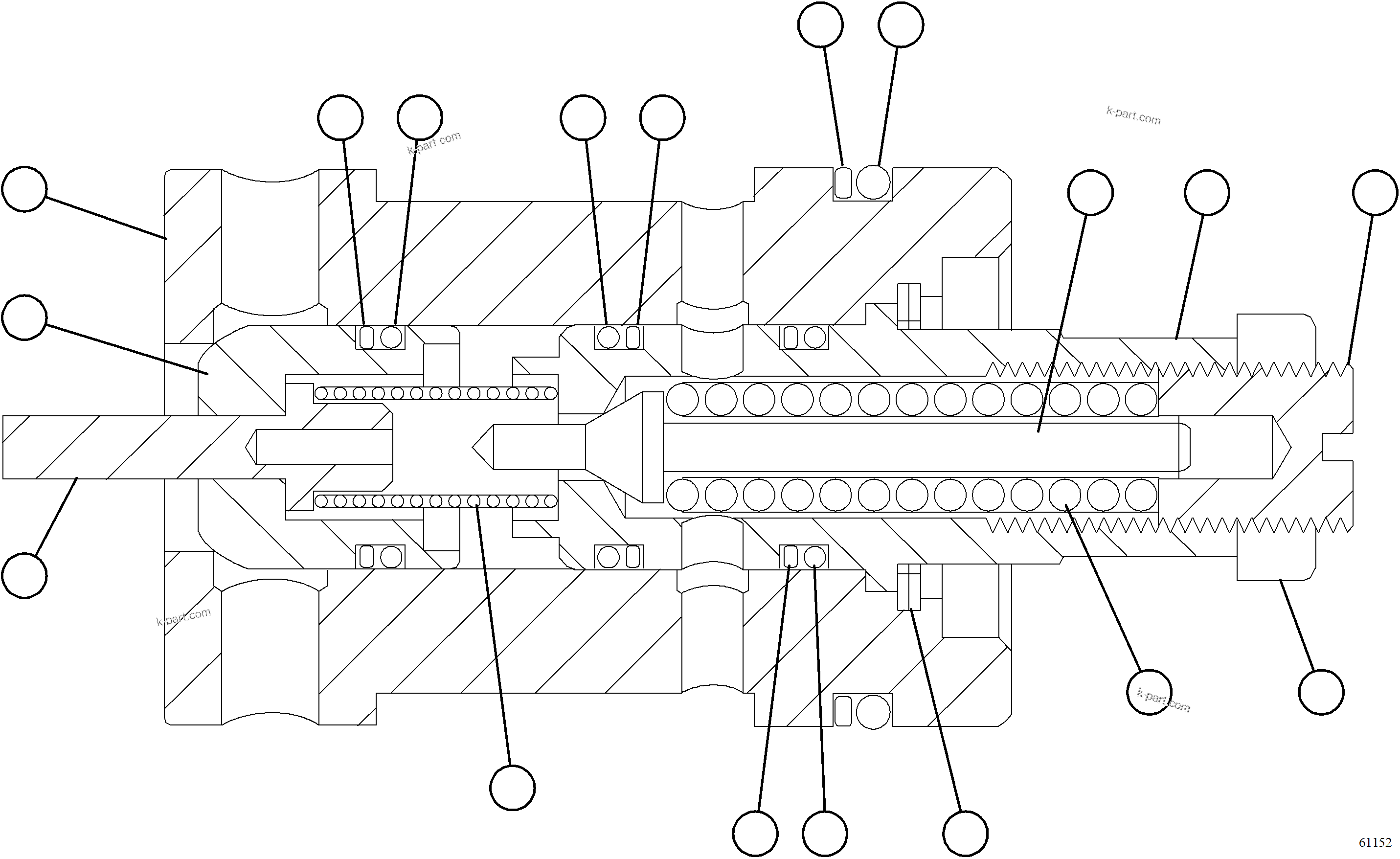 Komatsu parts book diagram for AFE77-AT 830E-5 S/N A50114  GOONYELLA: RELIEF VALVE ASSEMBLY    VE3567