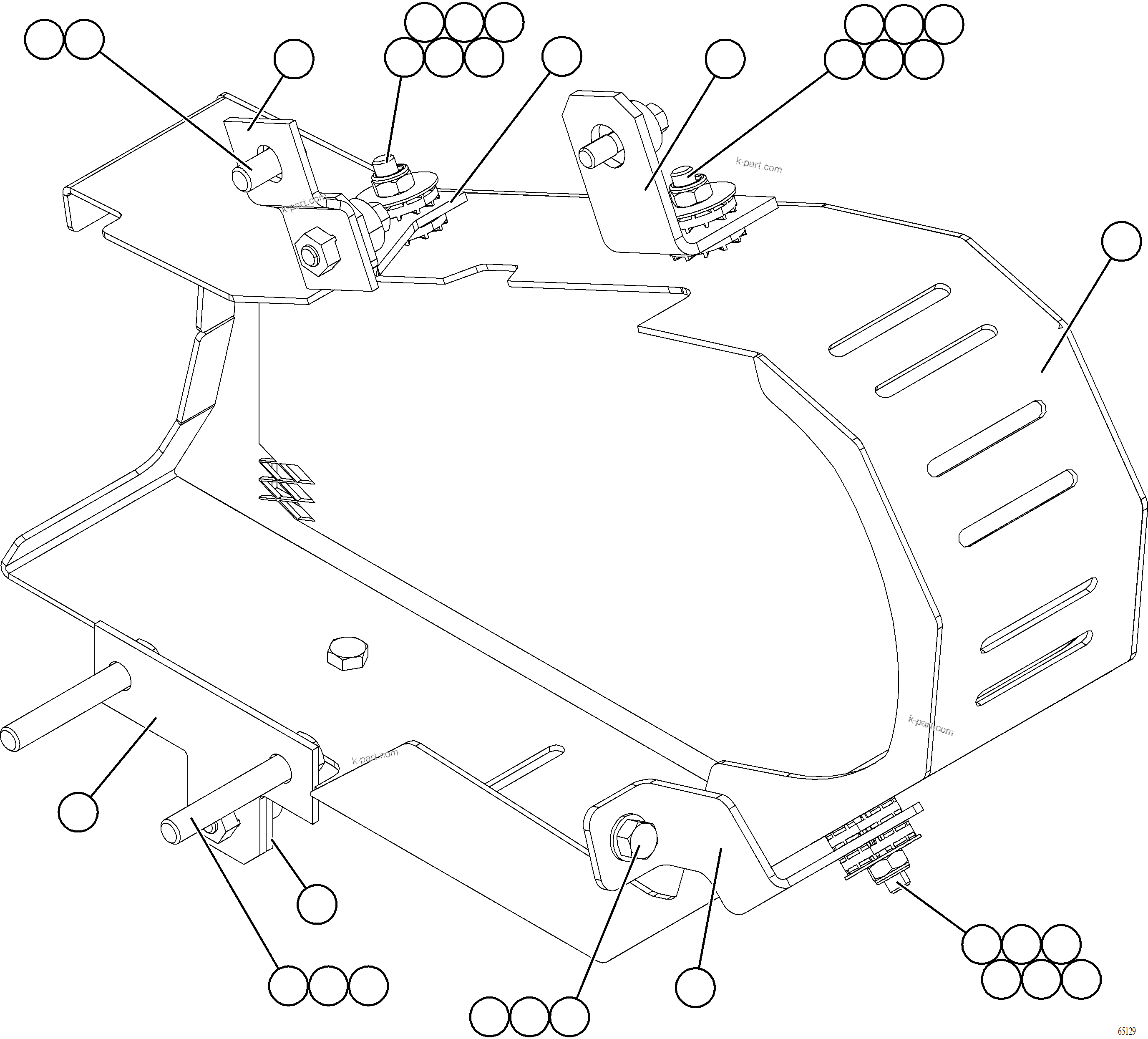 Komatsu parts book diagram for AFE77-AT 830E-5 S/N A50114  GOONYELLA: ALTERNATOR GUARD ASSEMBLY    58E-08-01000